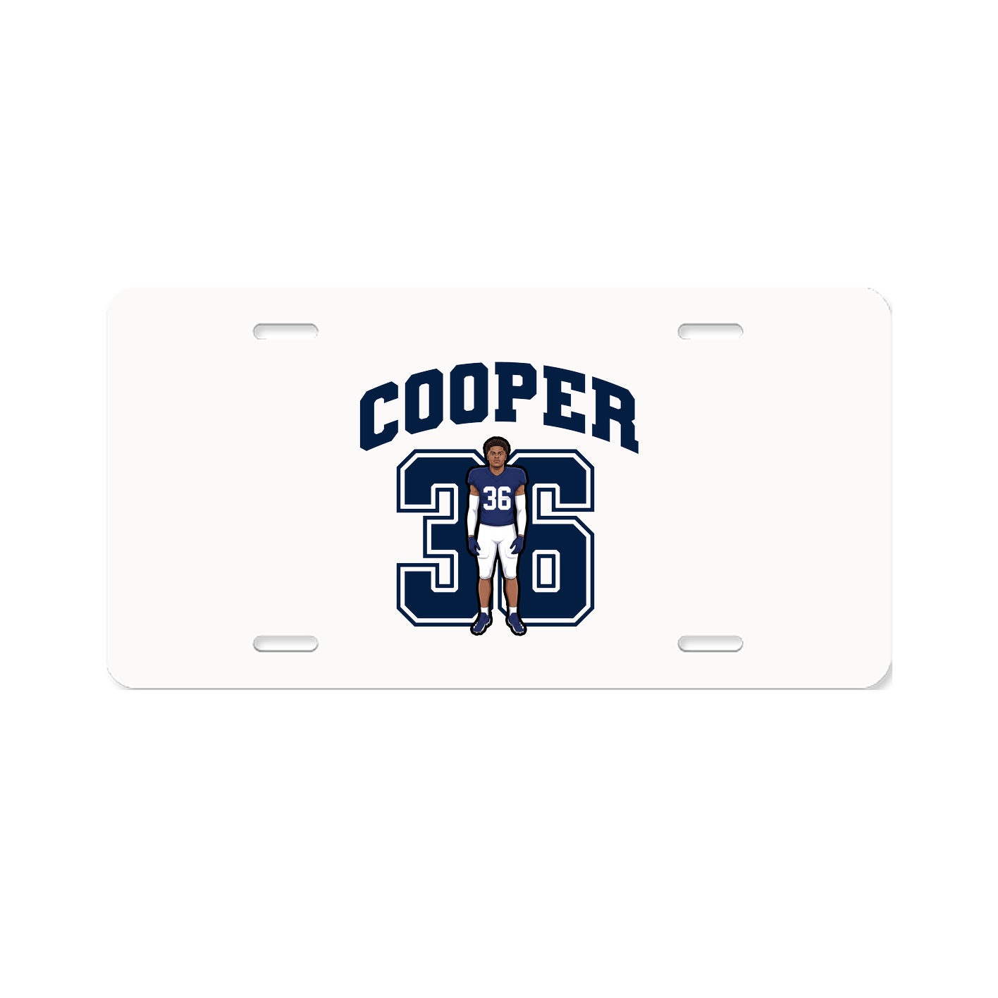 License Plate — Number in Classic