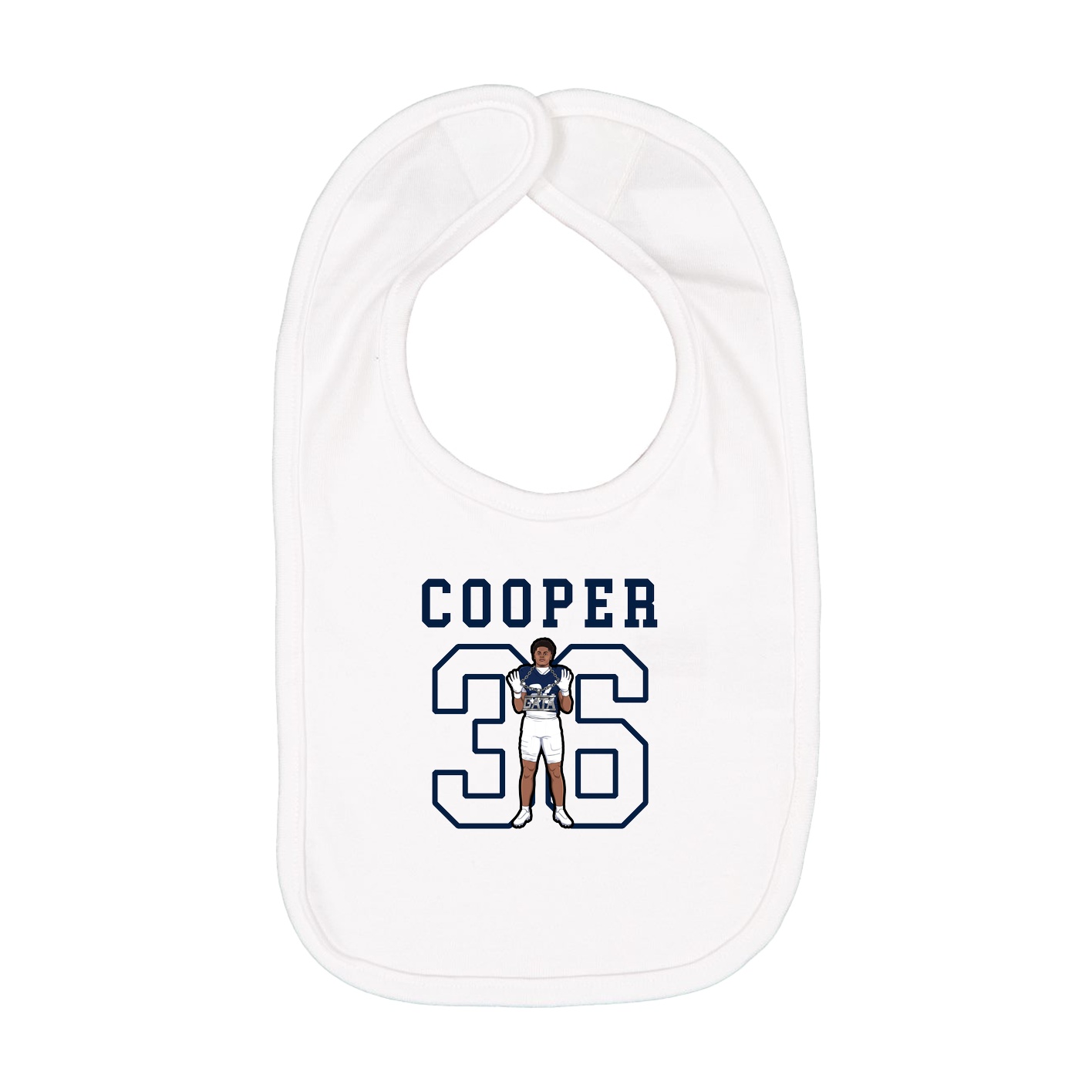 Infant Bib — Shirsey in White
