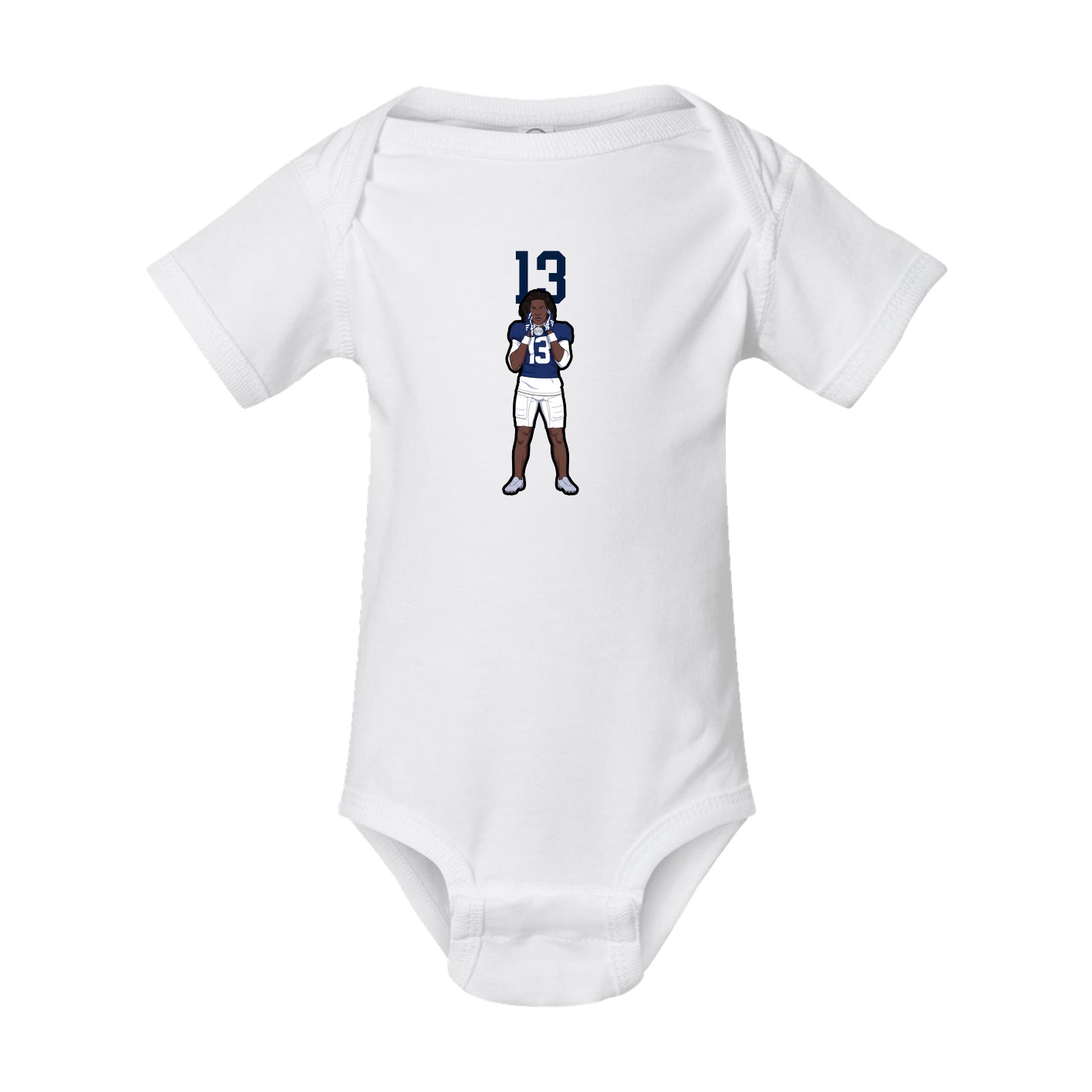Baby Onesie — Number Top in White