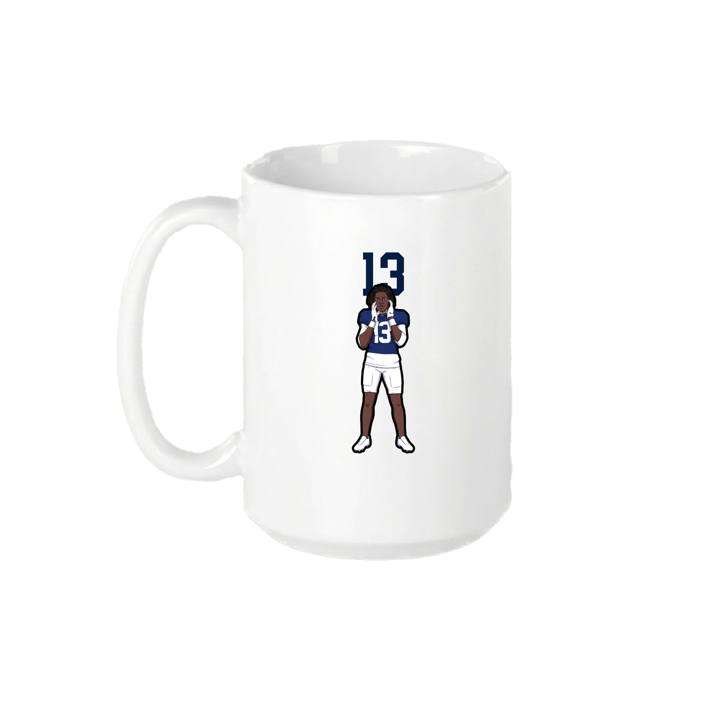 15oz Coffee Mug — Number Top in White