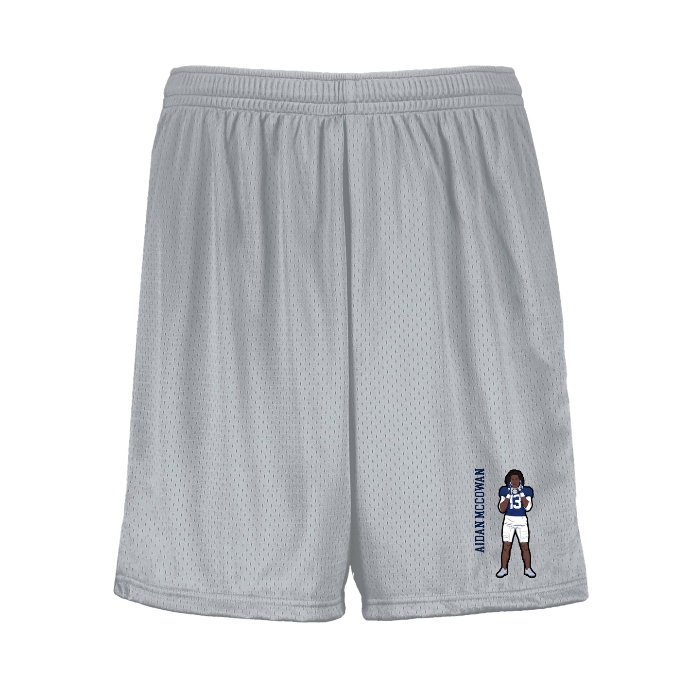 Shorts — Name Vertical in Silver