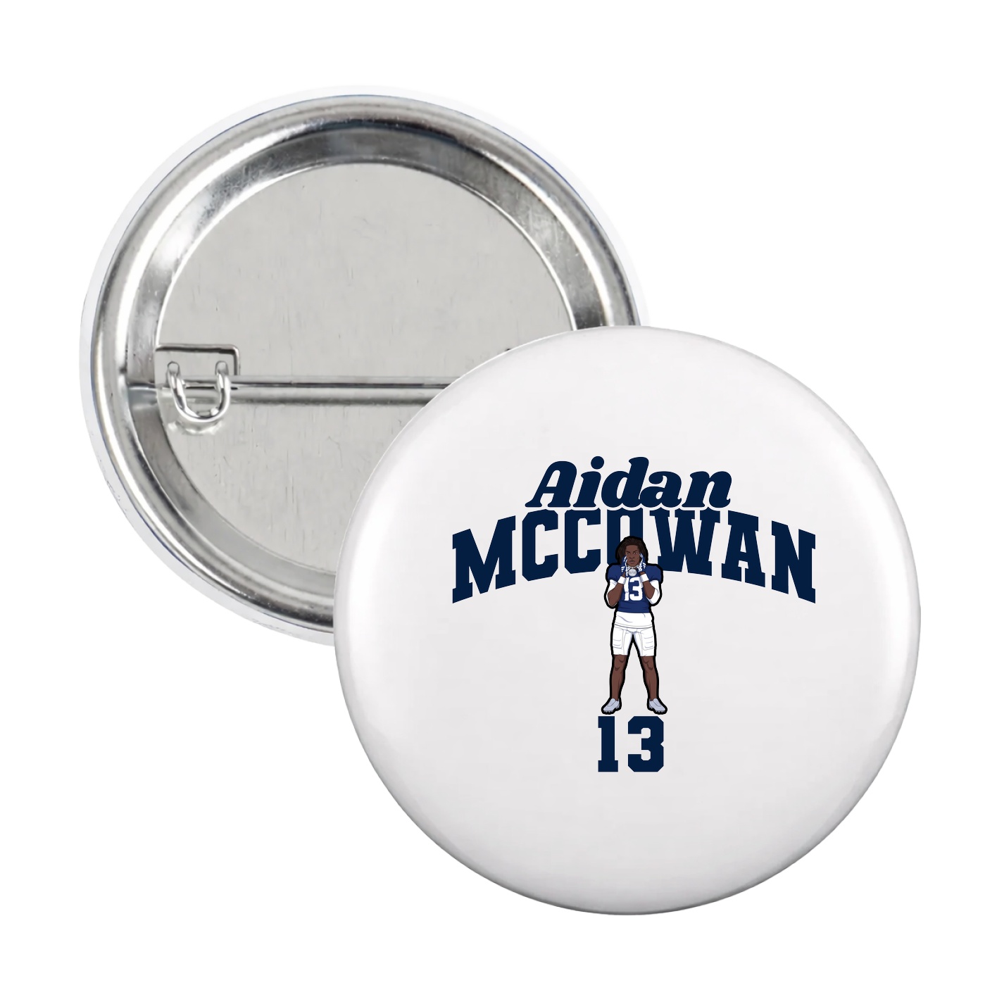 Game Day Button — Signature Arch in White