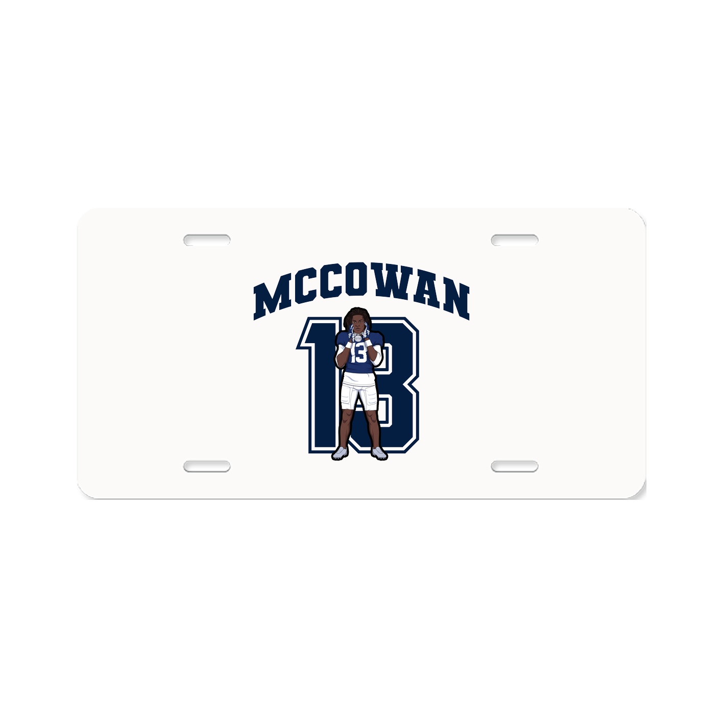 License Plate — Number in Classic