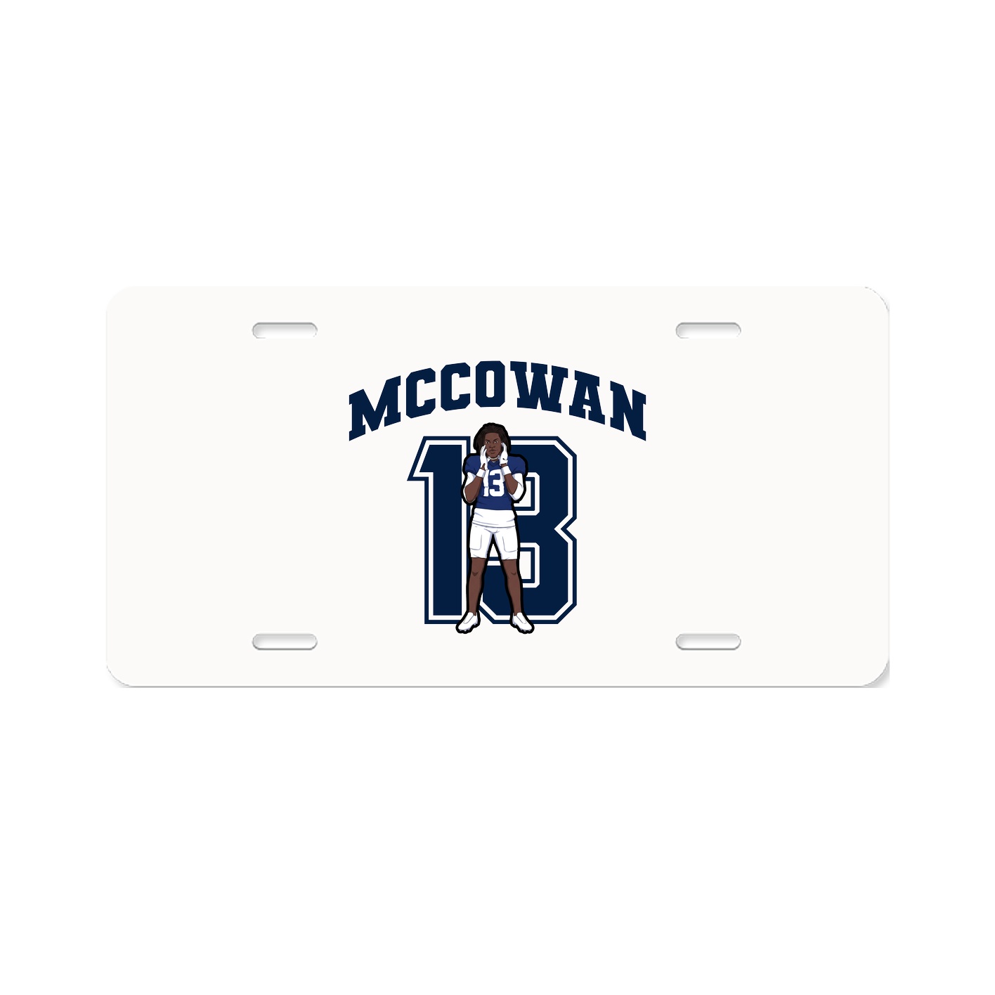 License Plate — Number in Classic
