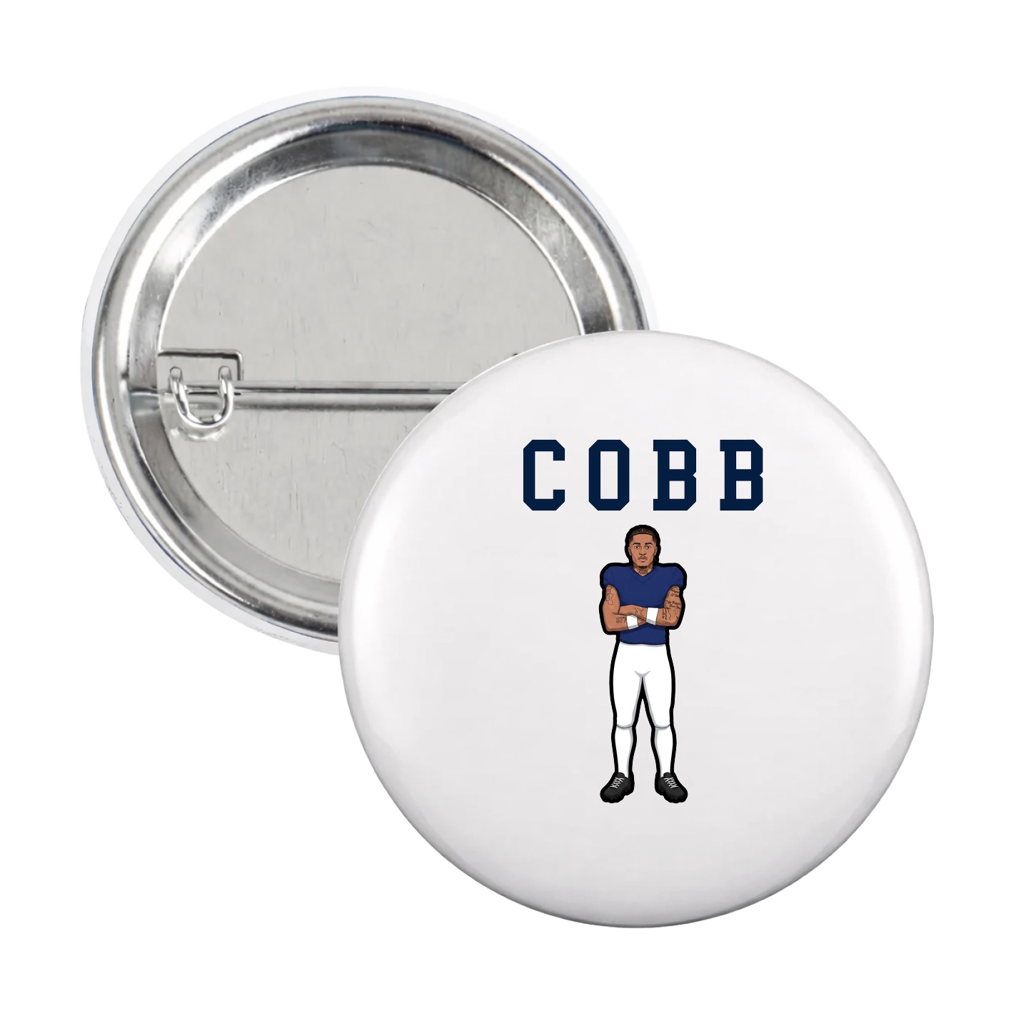 Game Day Button — Shirsey in White