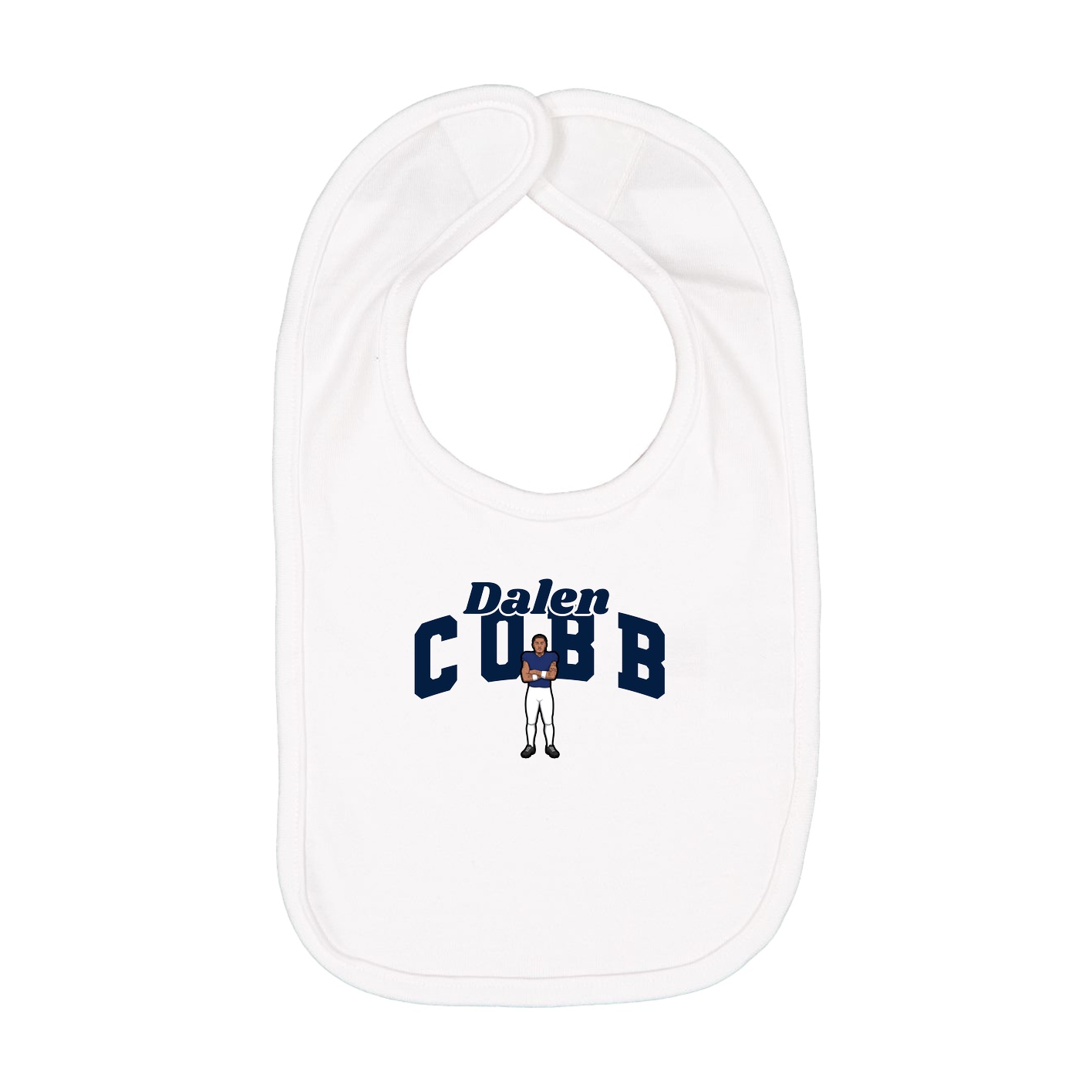 Infant Bib — Signature Arch in White