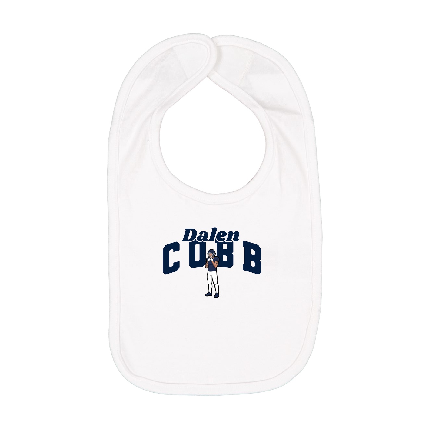Infant Bib — Signature Arch in White