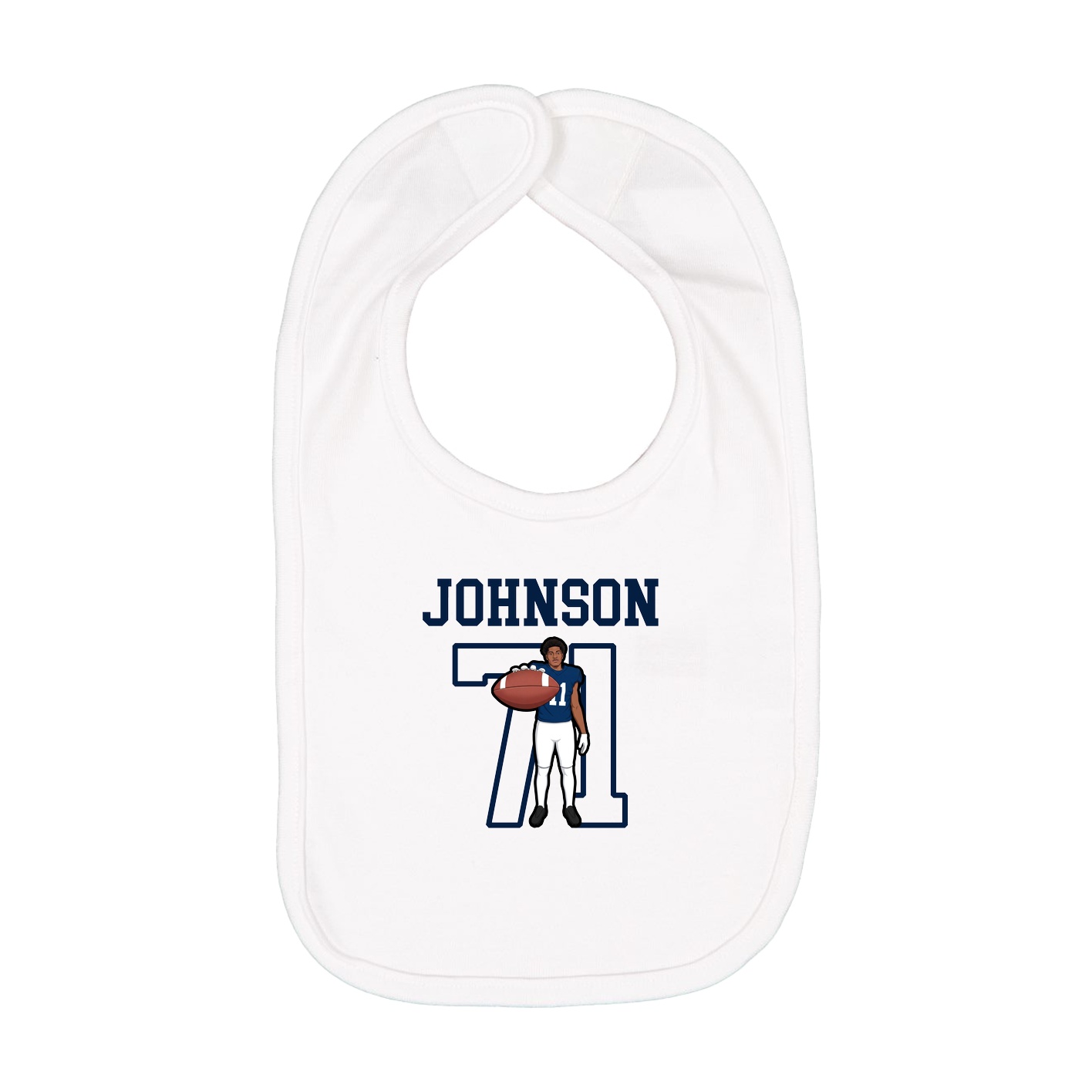 Infant Bib — Shirsey in White