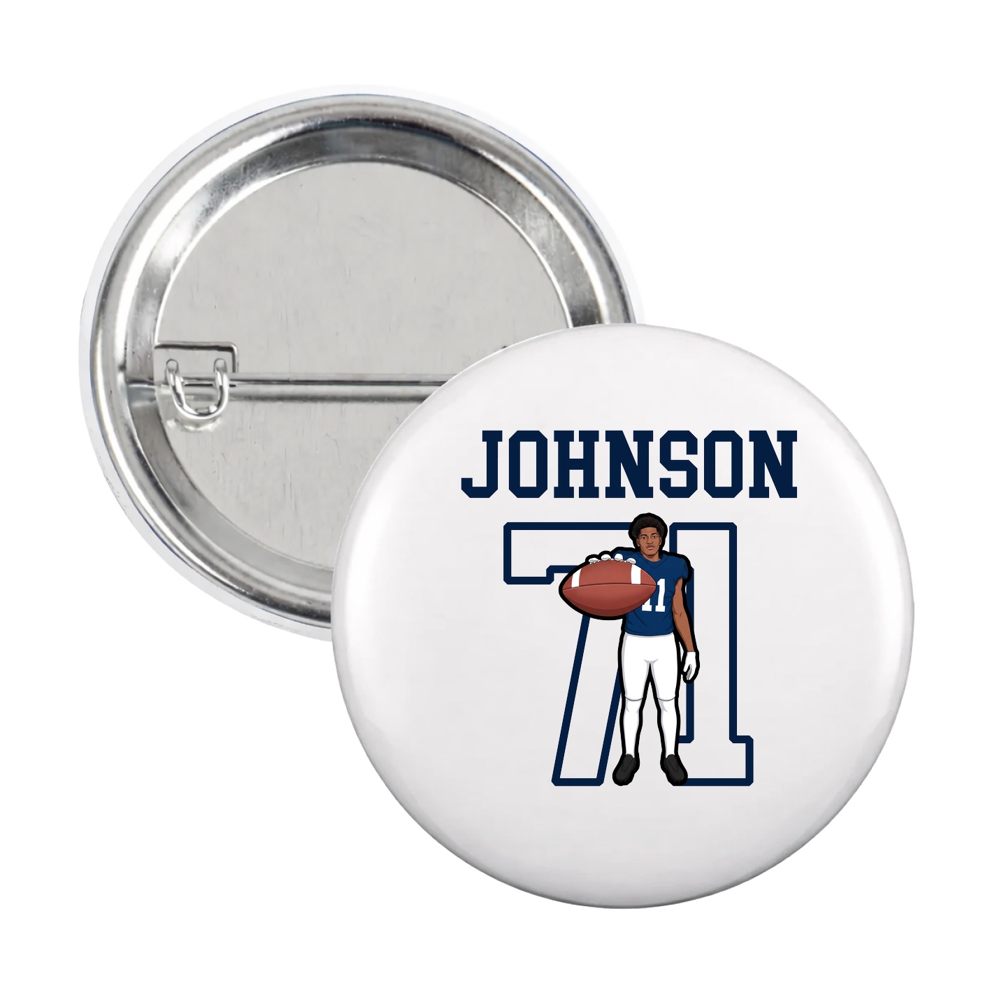 Game Day Button — Shirsey in White