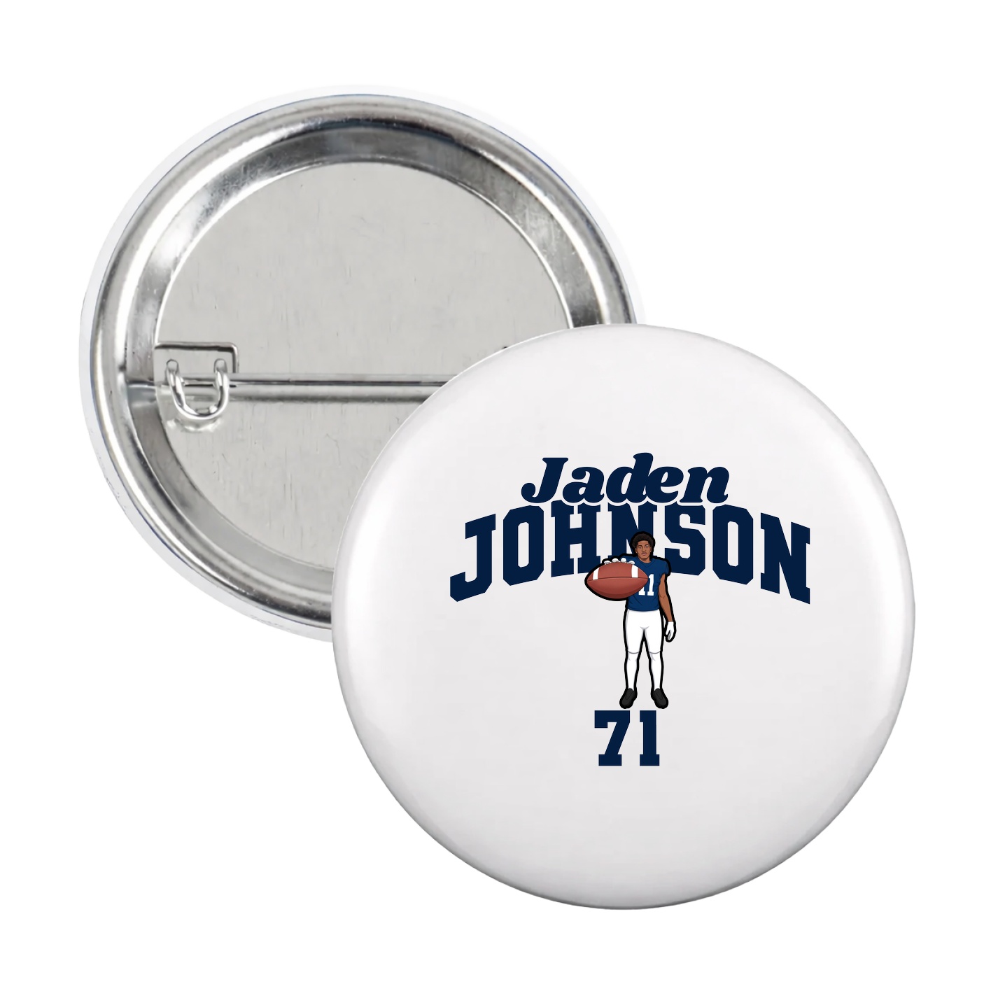 Game Day Button — Signature Arch in White