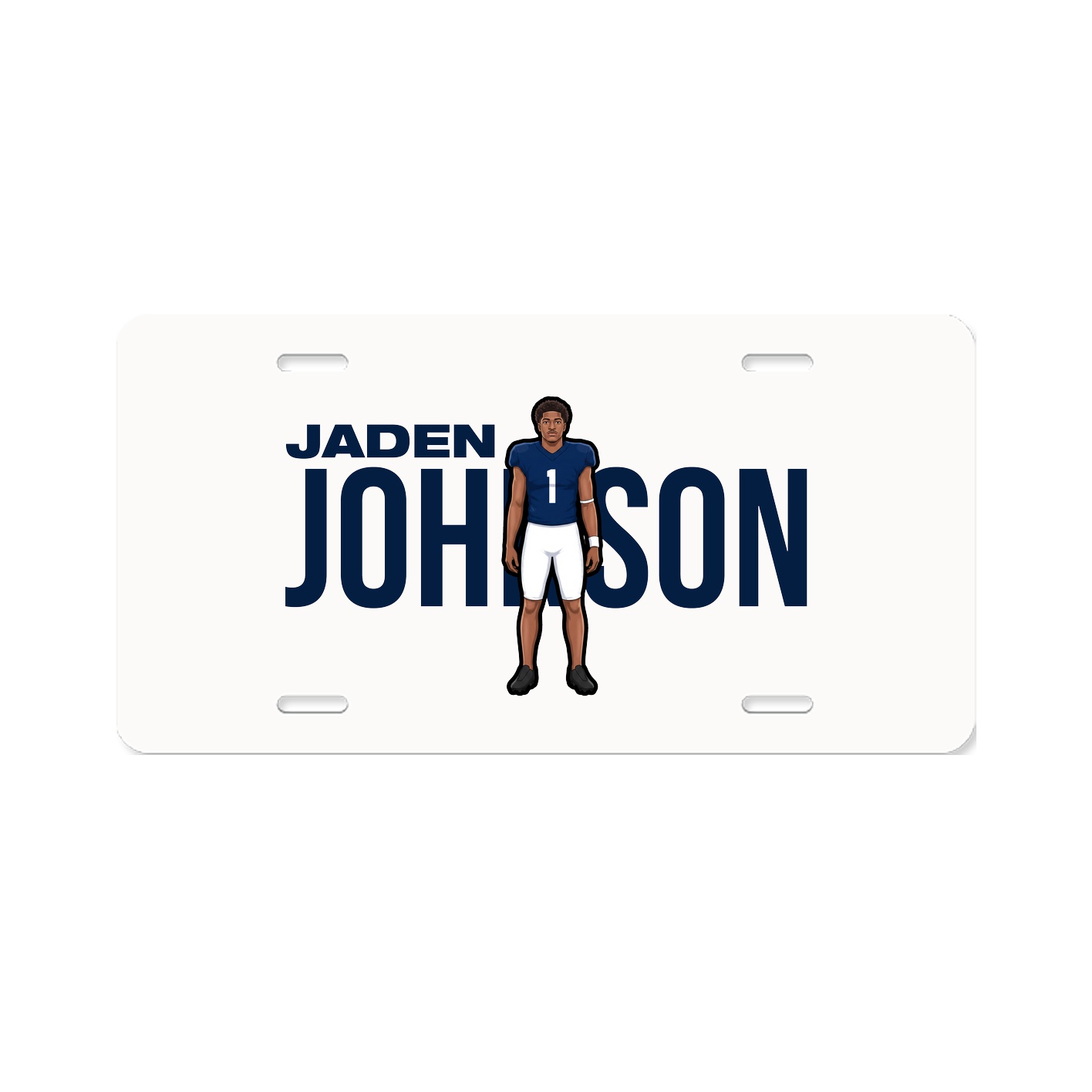 License Plate — Player Name in Classic