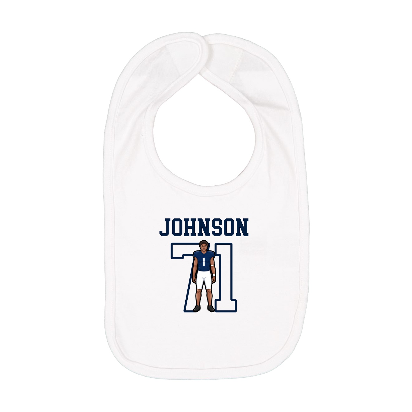 Infant Bib — Shirsey in White