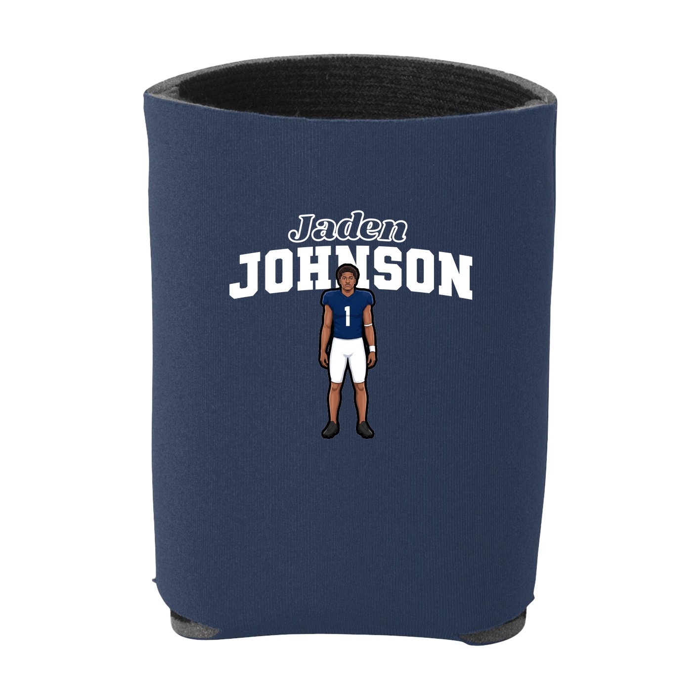 Can Holder — Name Arch in Navy