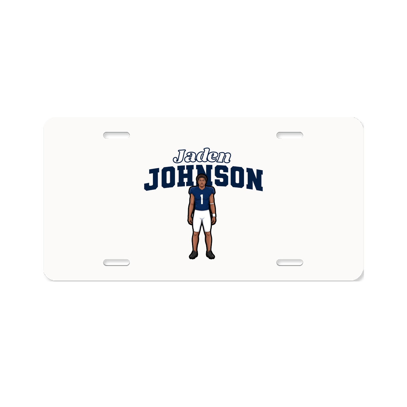 License Plate — Name Arch in Classic