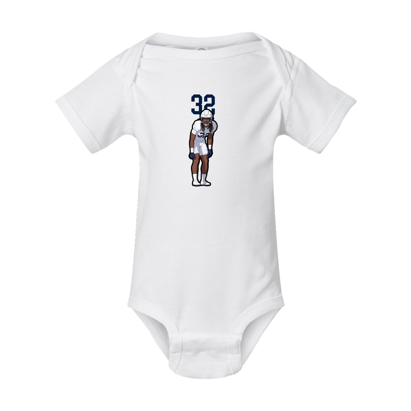 Baby Onesie — Number Top in White