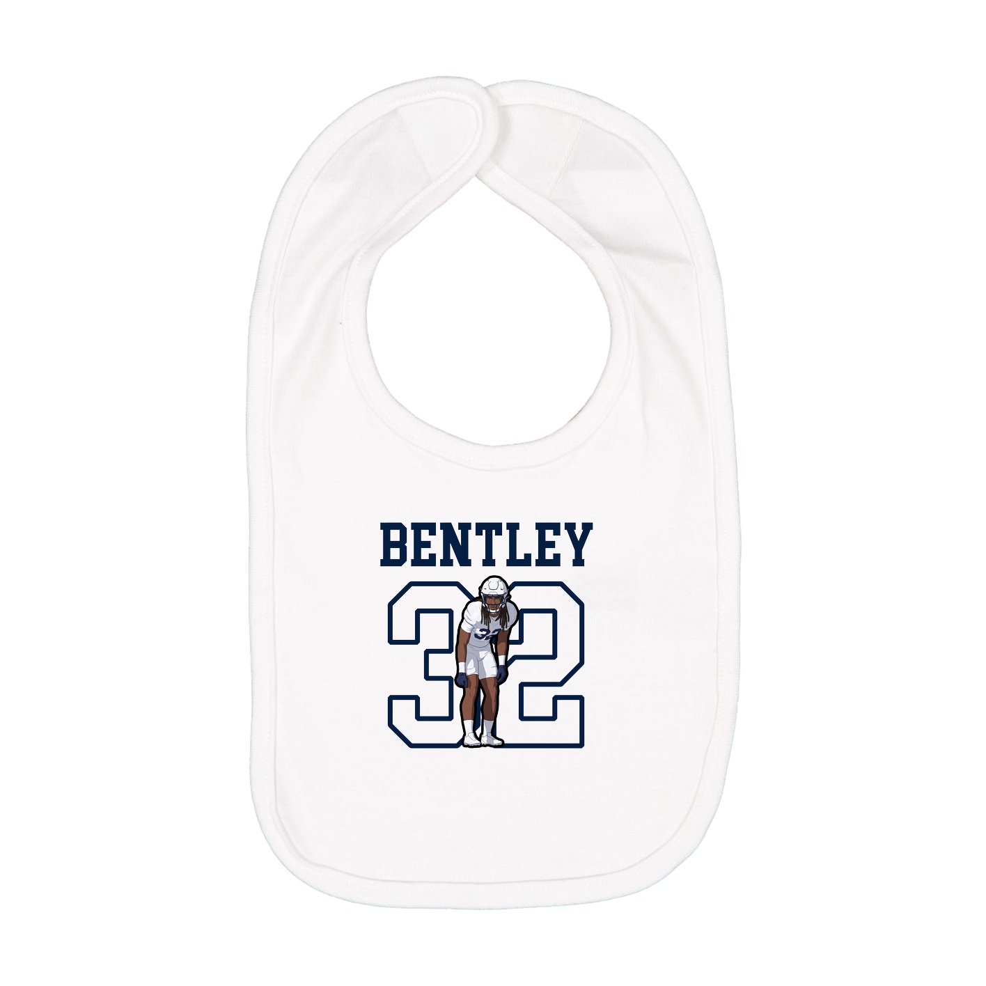 Infant Bib — Shirsey in White