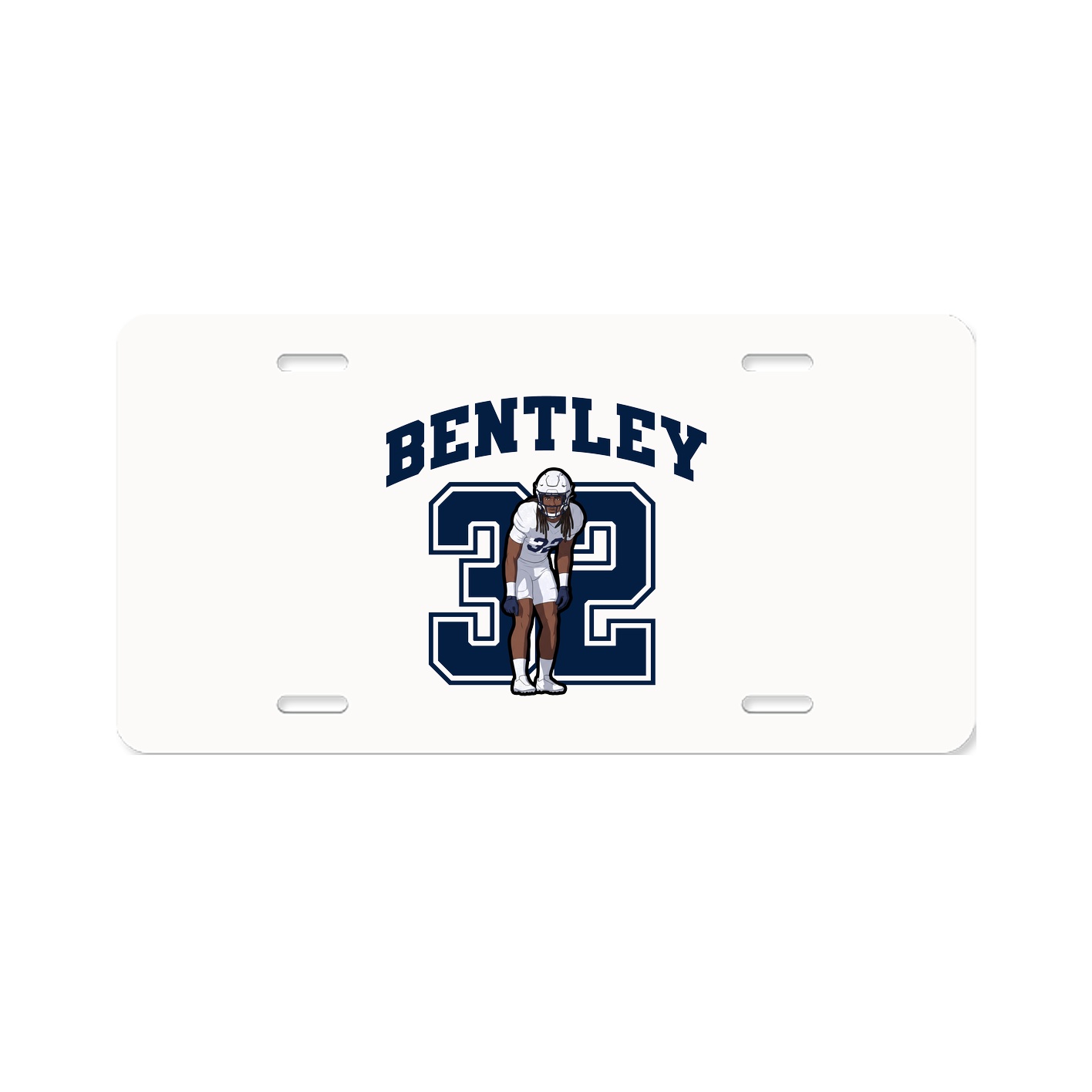 License Plate — Number in Classic