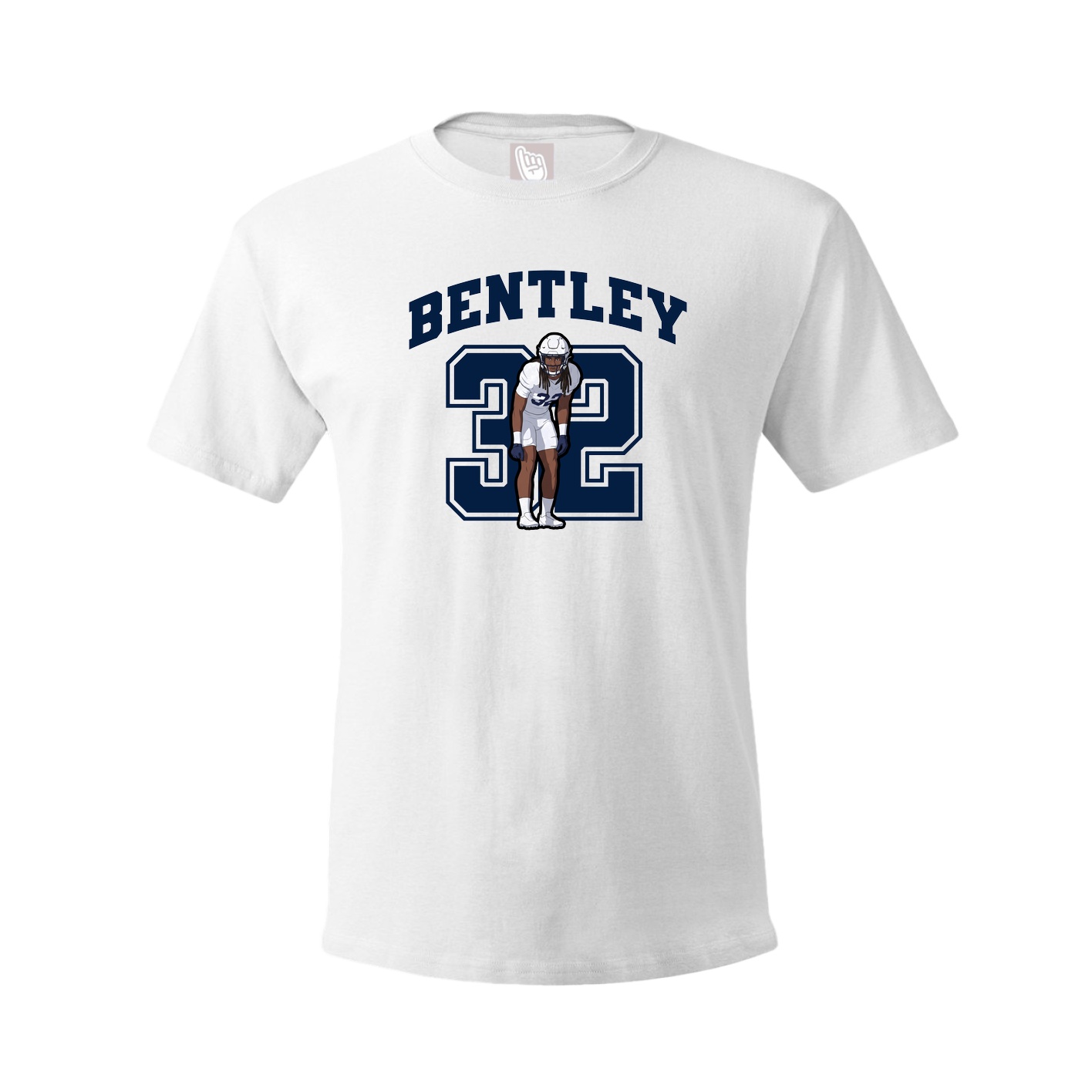 Youth Tee — Number in White