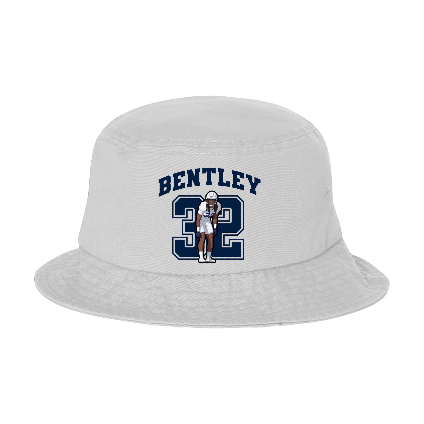 Bucket Cap — Number in White