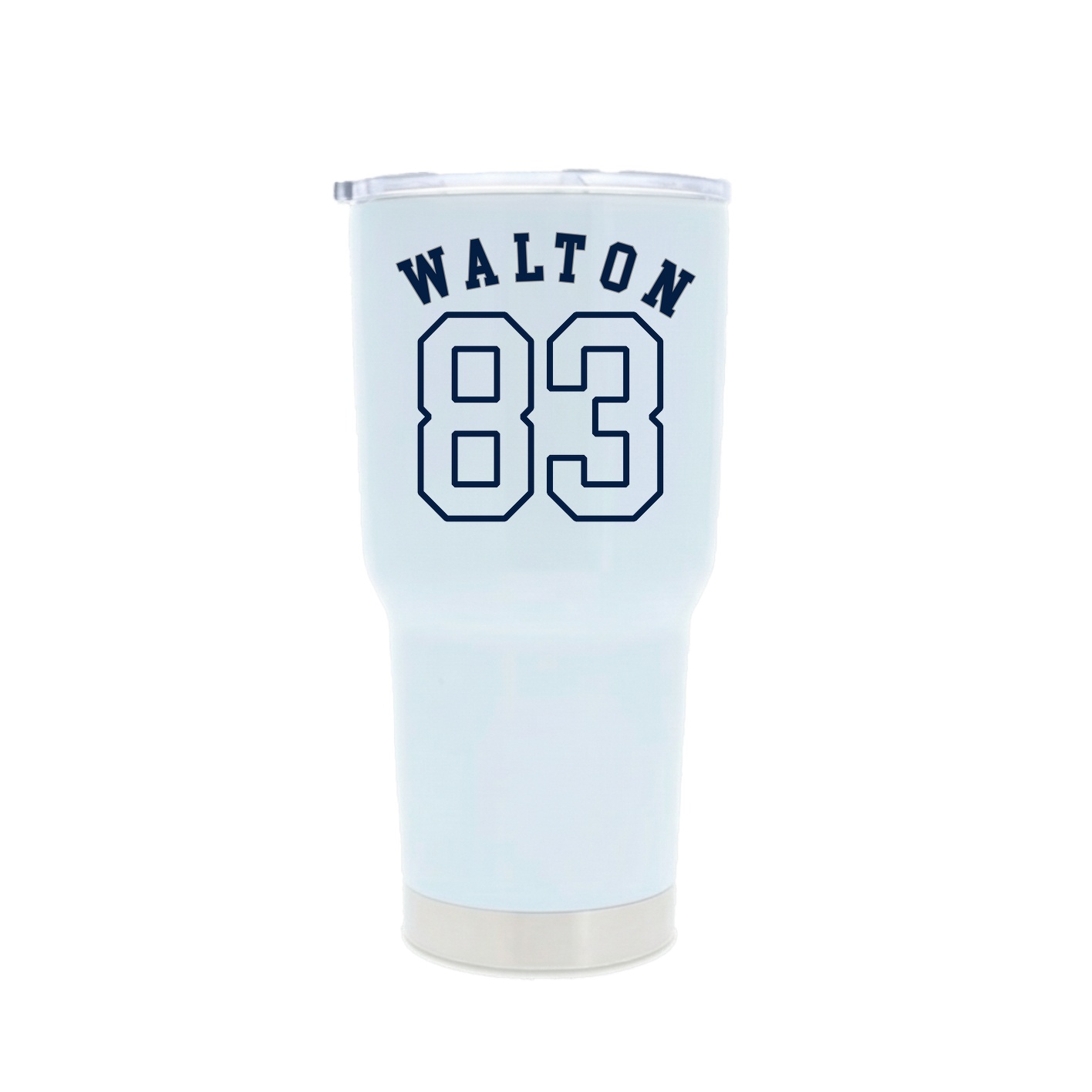 30oz Stainless Steel Tumbler — Shirsey Arch in White