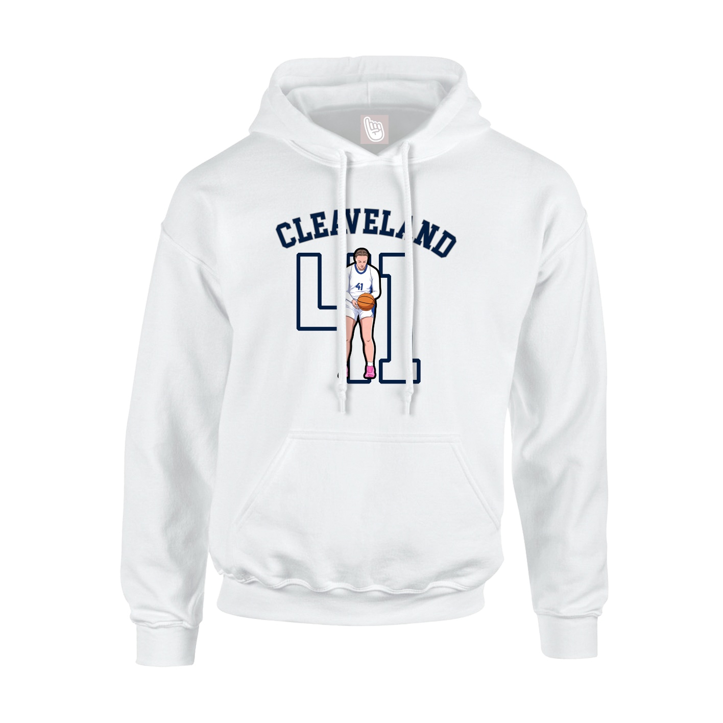 Youth Hoodie — Shirsey Arch in White