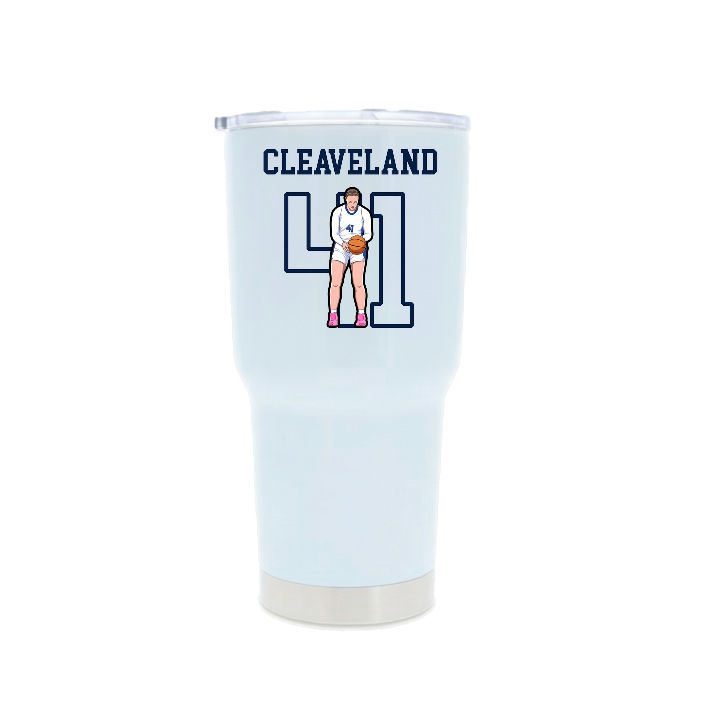 30oz Stainless Steel Tumbler — Shirsey in White