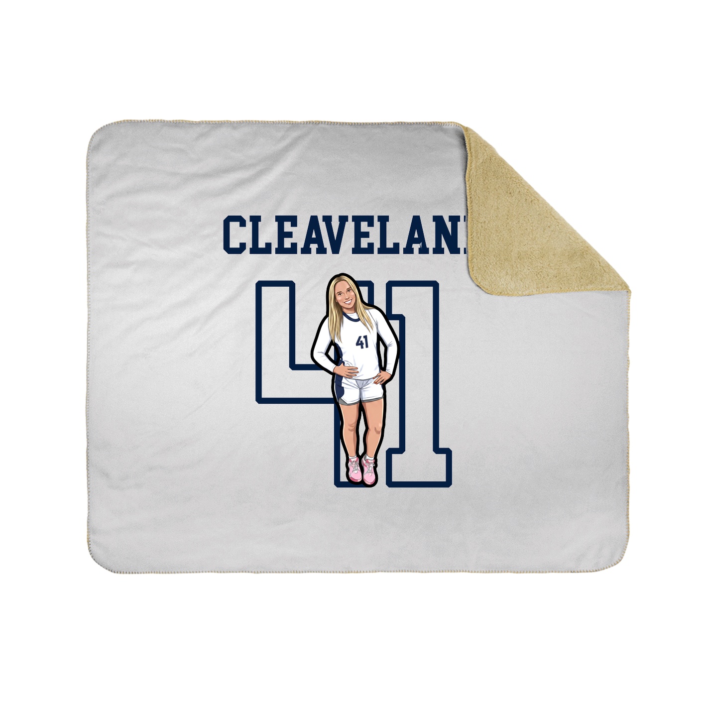 Throw Blanket — Shirsey in White