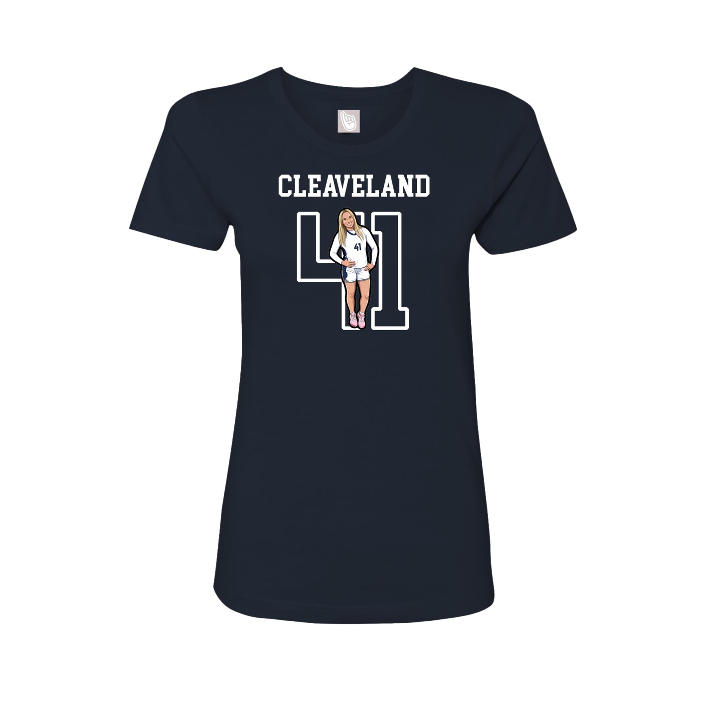 Fitted Women's Tee — Shirsey in Navy