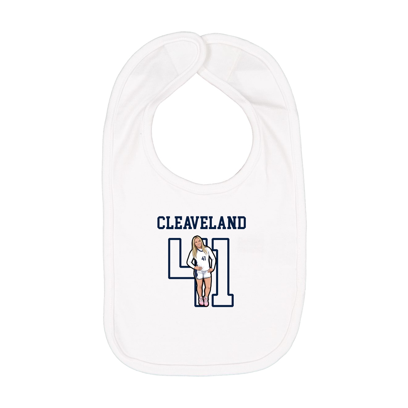 Infant Bib — Shirsey in White