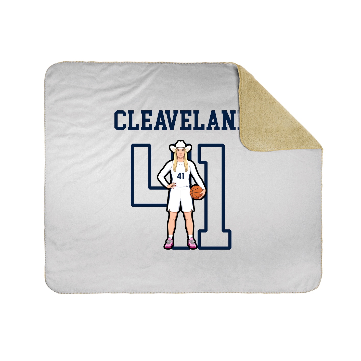 Throw Blanket — Shirsey in White