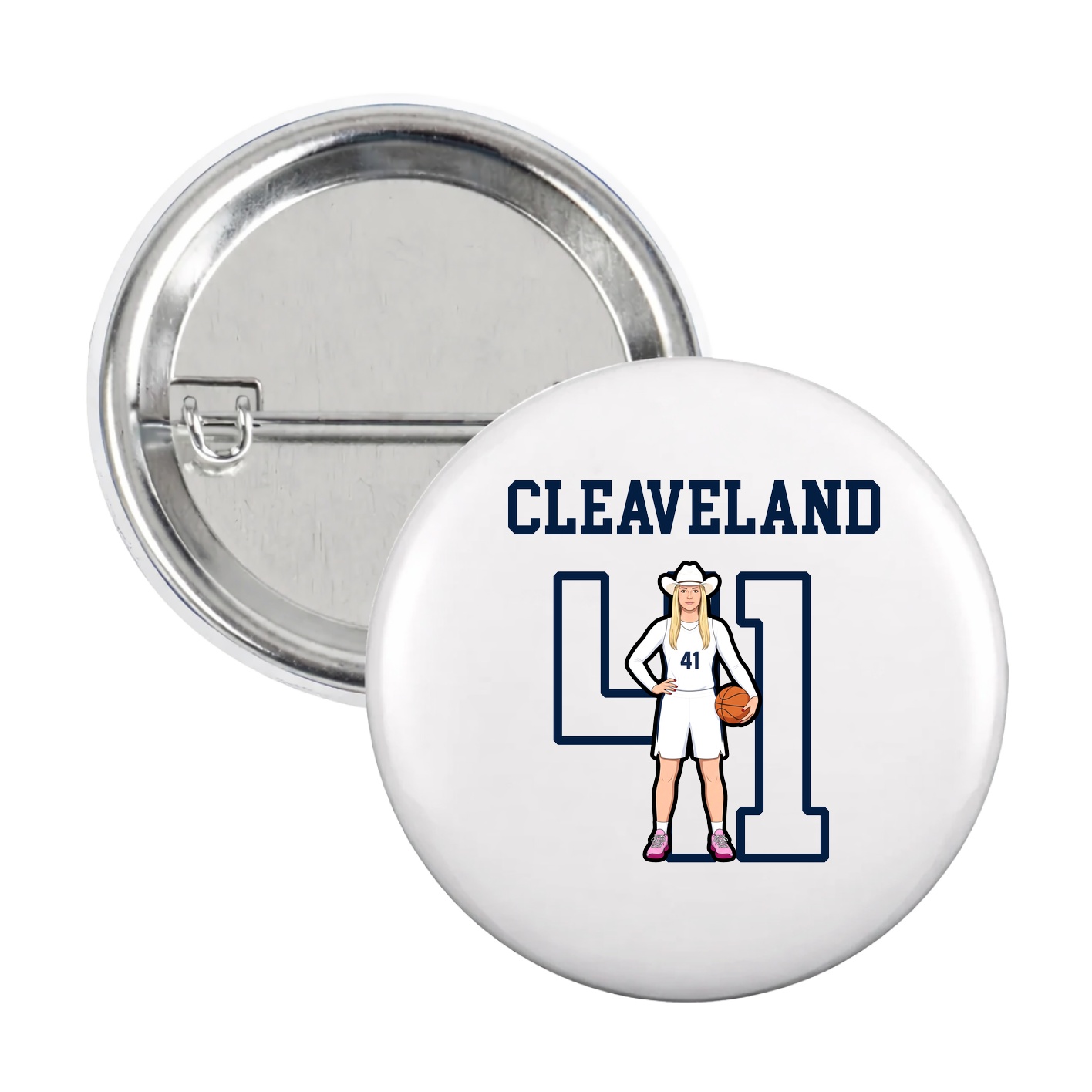 Game Day Button — Shirsey in White