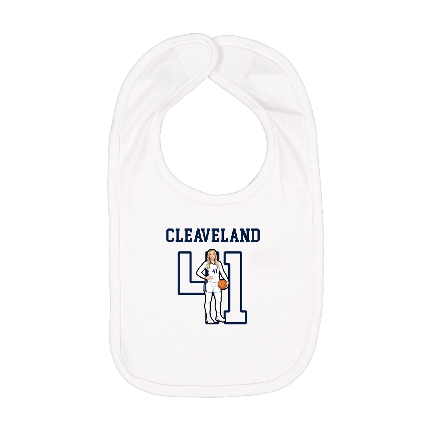 Infant Bib — Shirsey in White