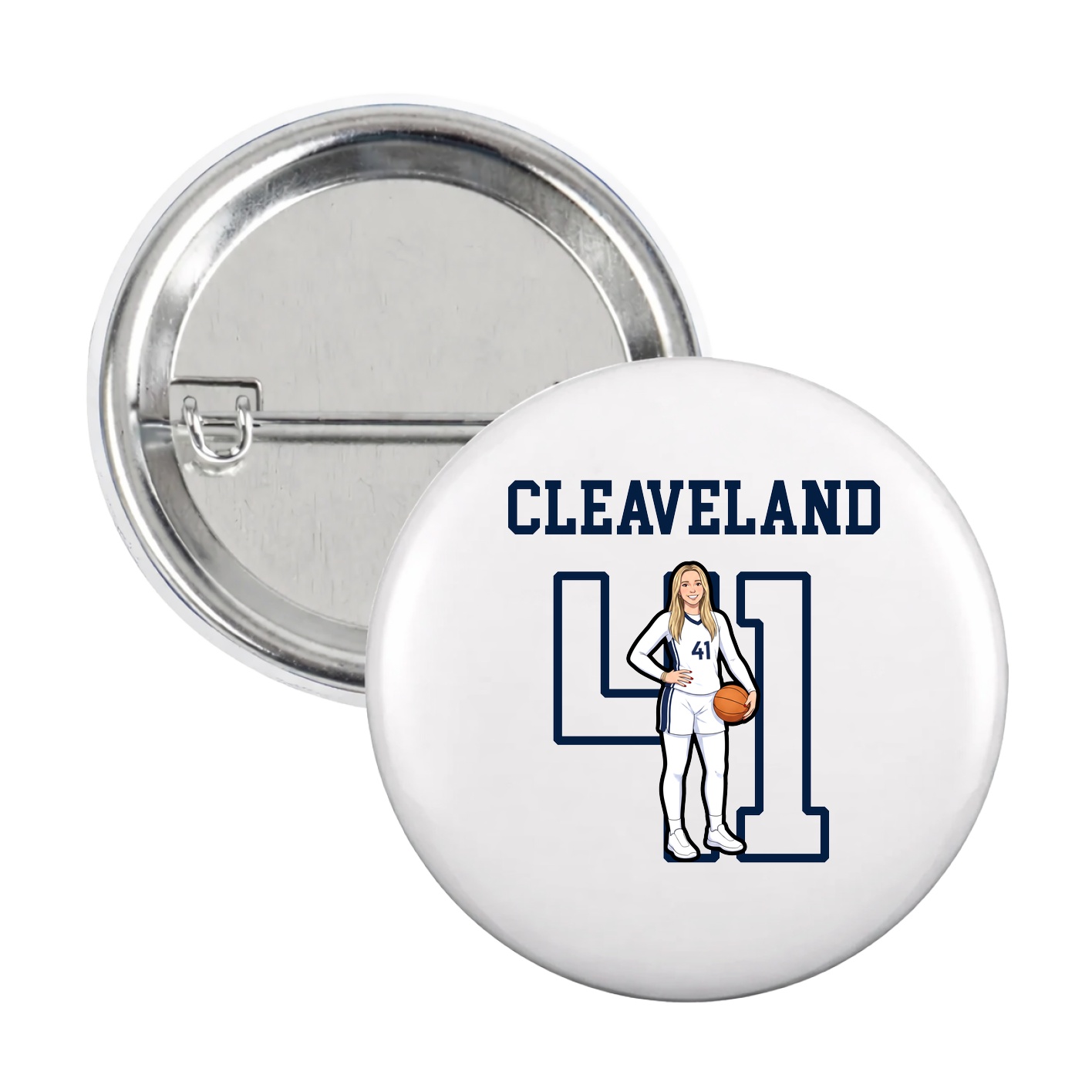 Game Day Button — Shirsey in White