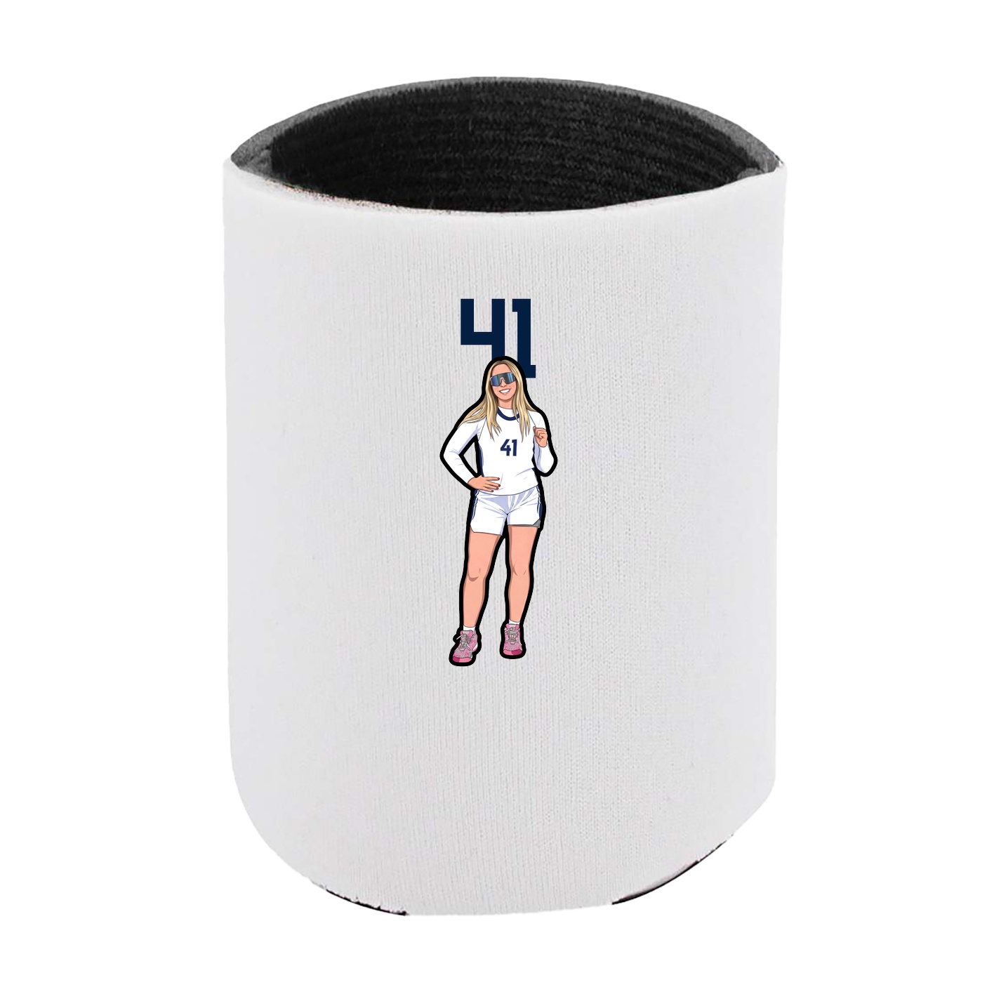 Can Holder — Number Top in White