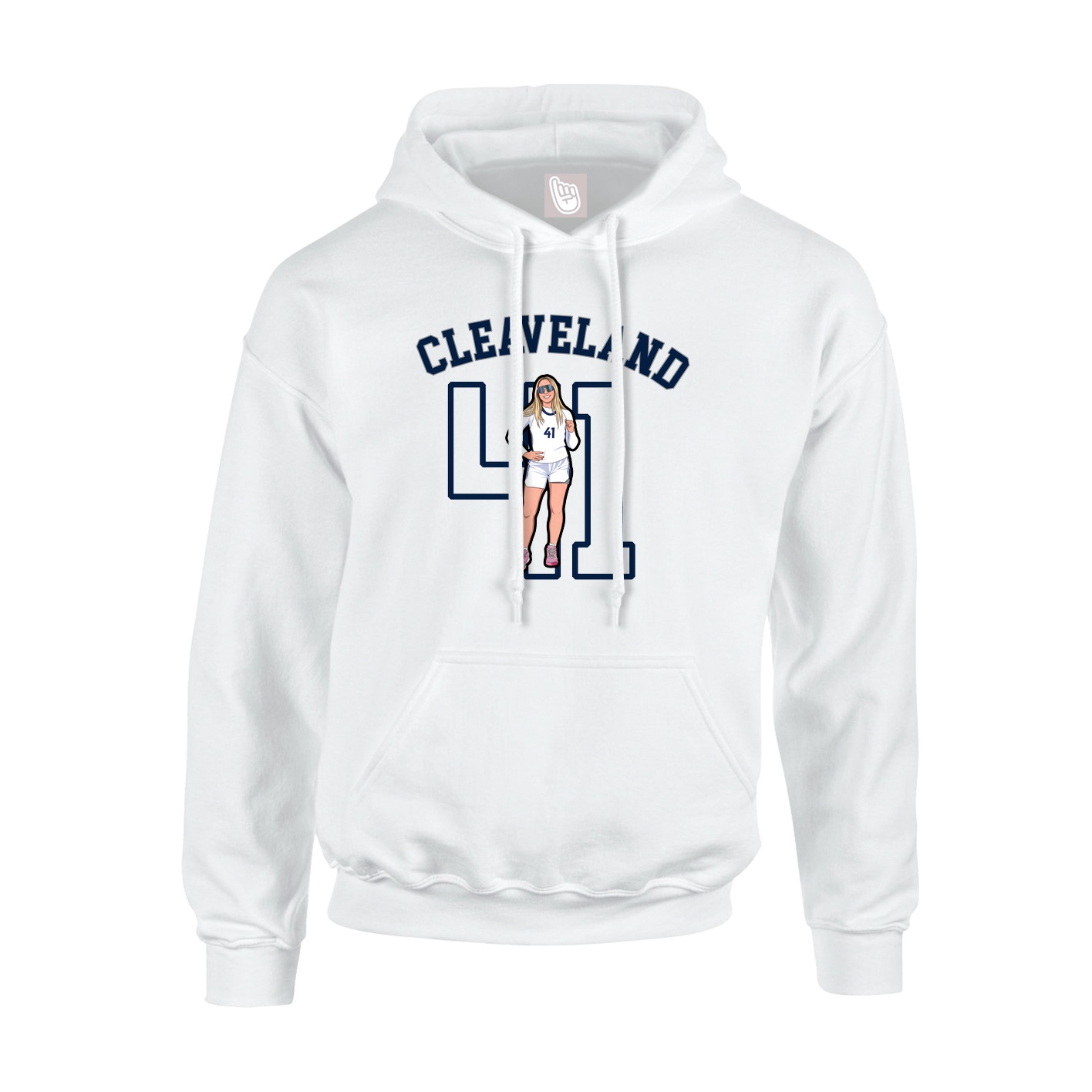 Hoodie — Shirsey Arch in White