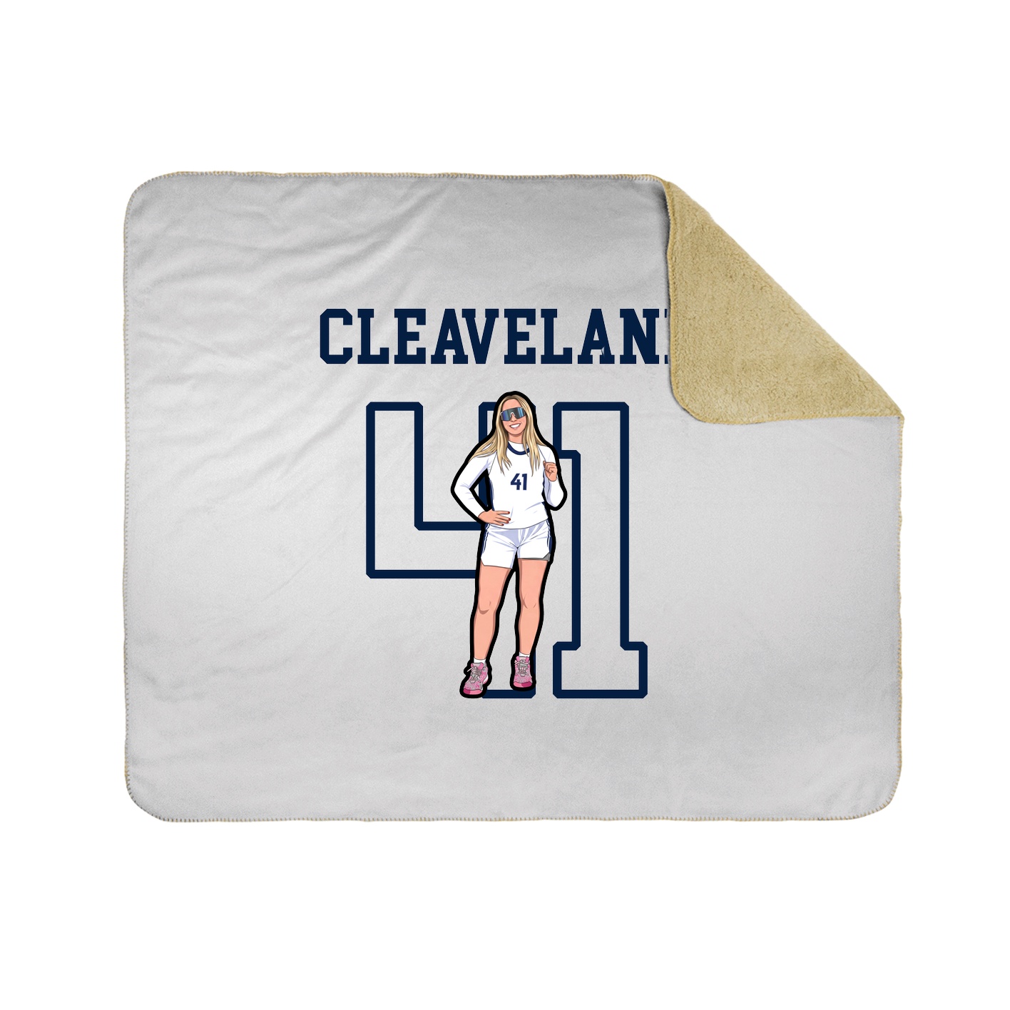 50x60 Sherpa Lined Throw Blanket