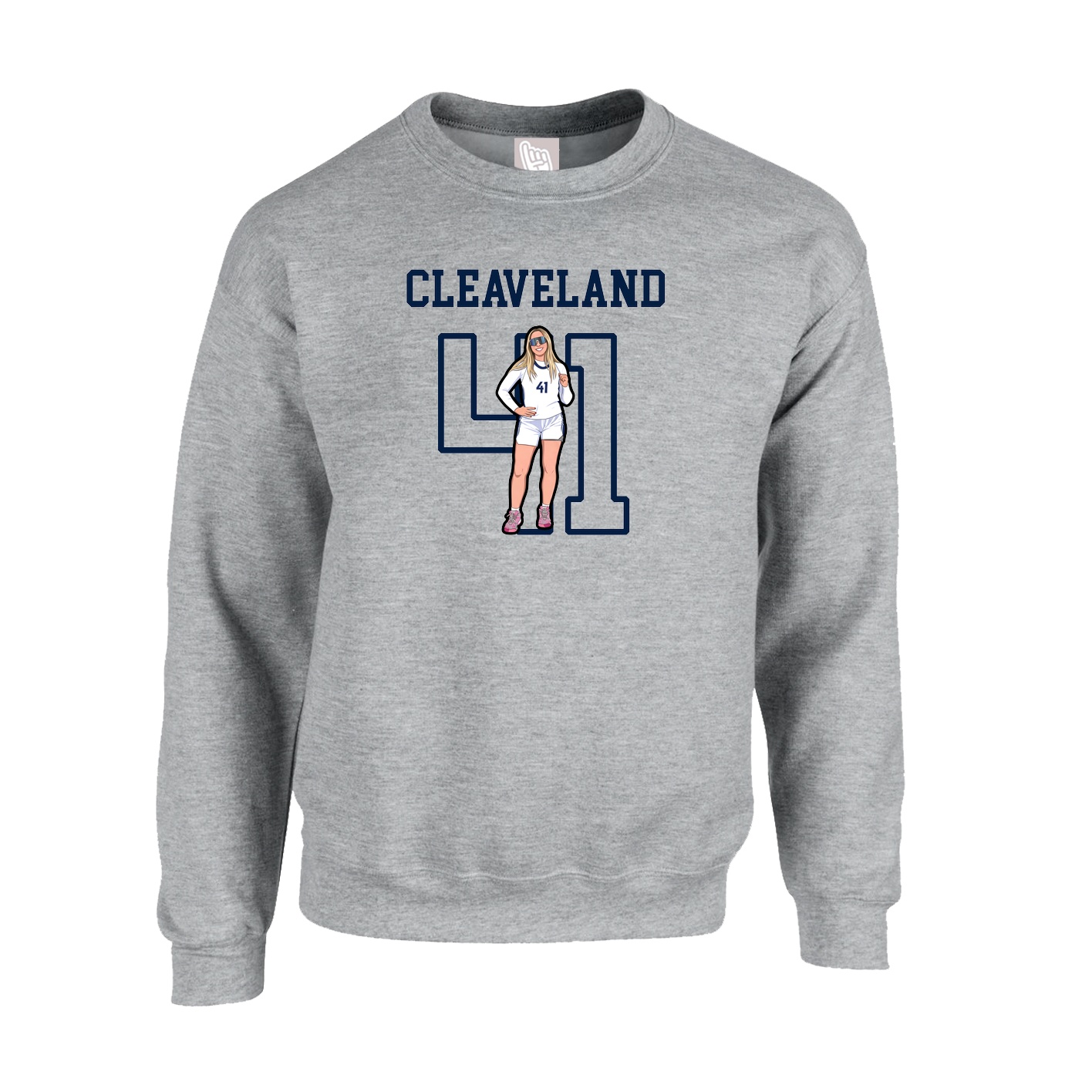 Fleece Crew — Shirsey in Grey