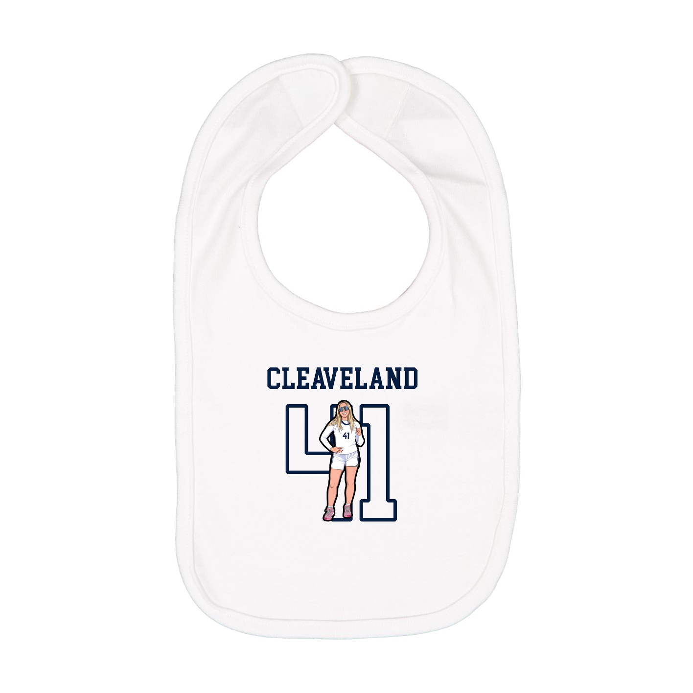 Infant Bib — Shirsey in White