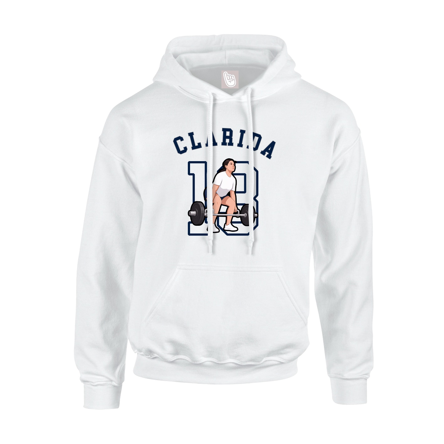 Hoodie — Shirsey Arch in White