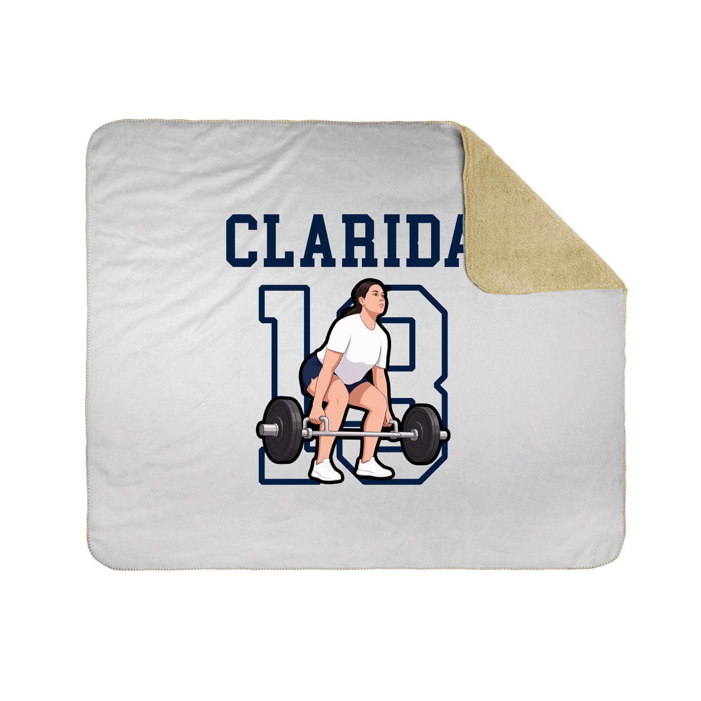 Throw Blanket — Shirsey in White