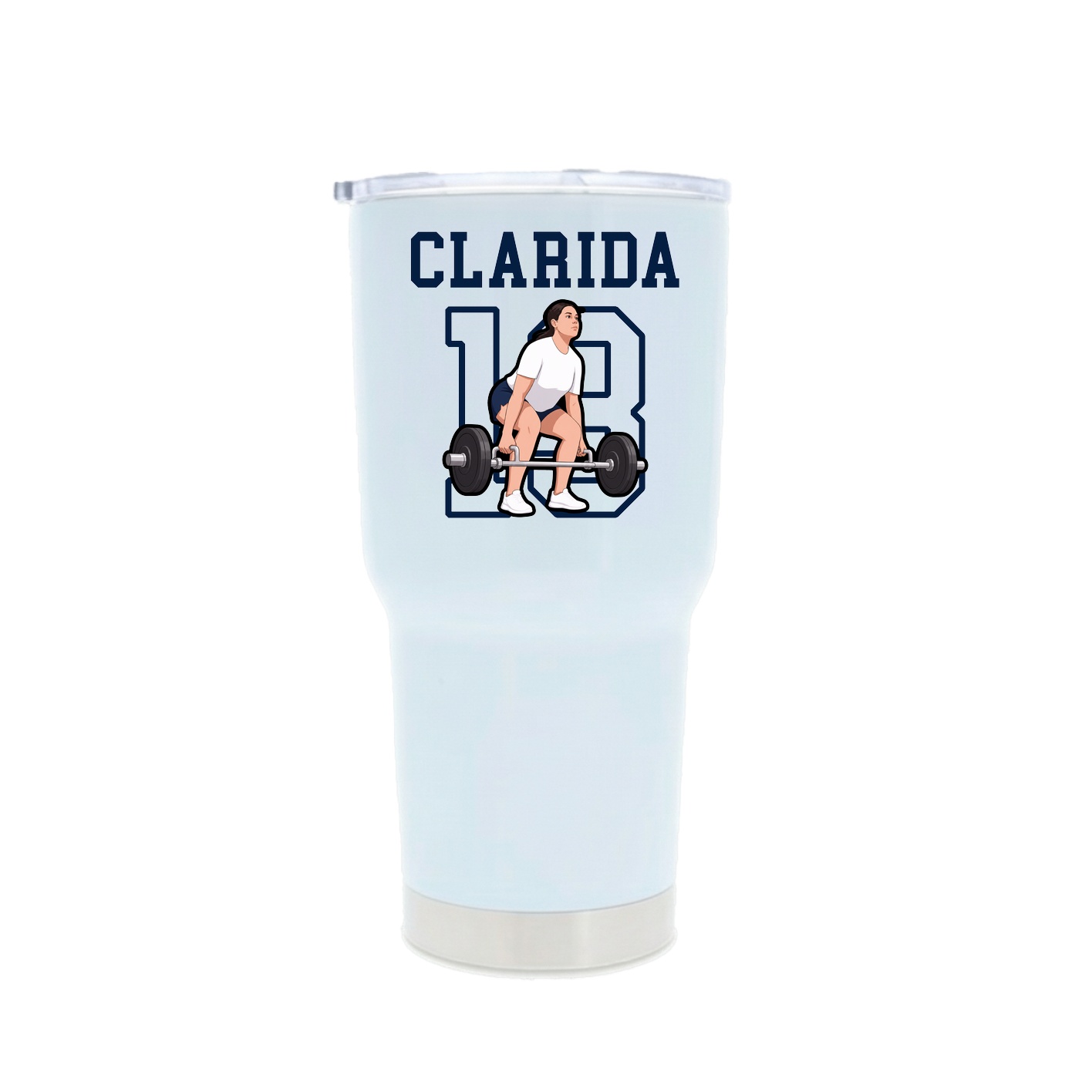 30oz Stainless Steel Tumbler — Shirsey in White