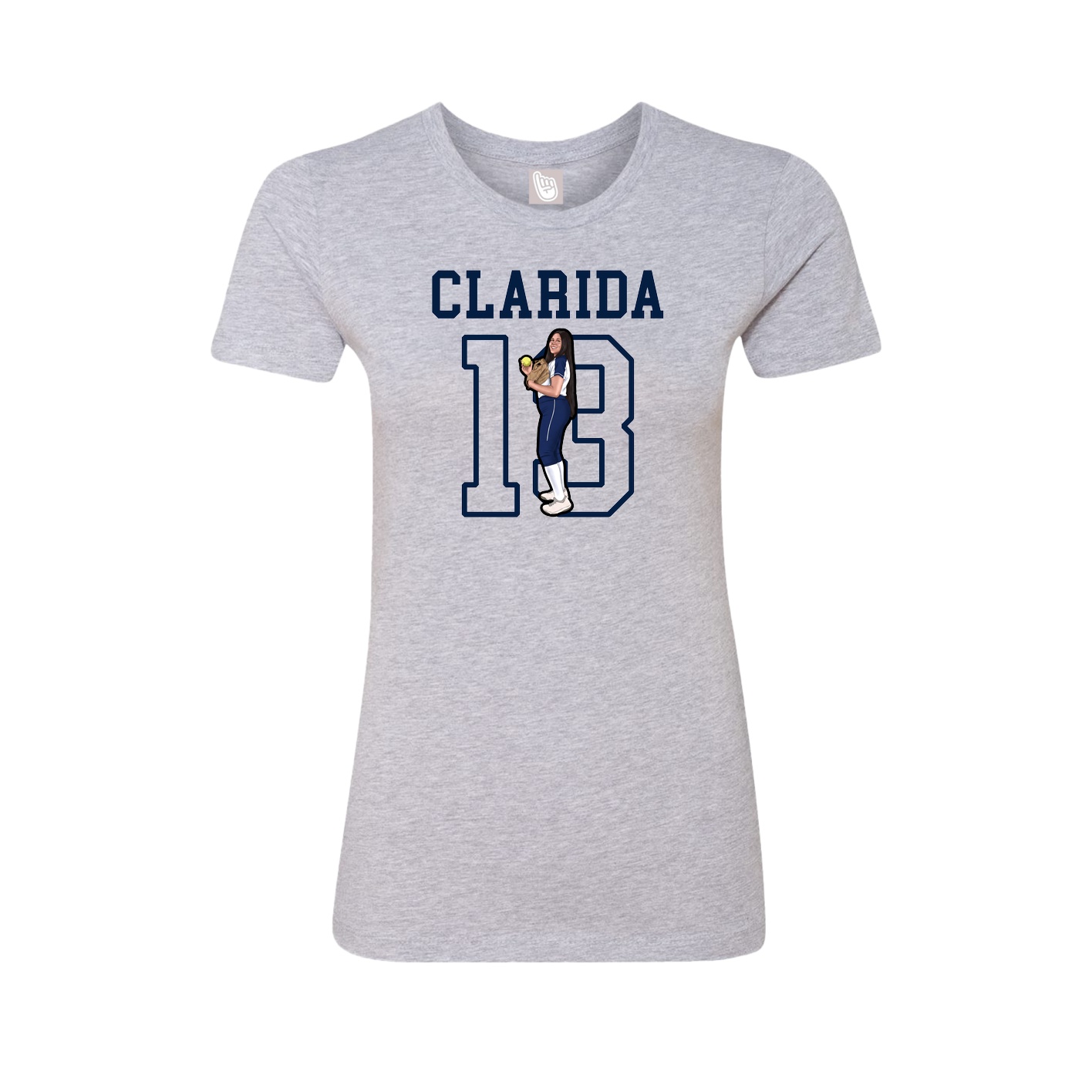 Fitted Women's Tee — Shirsey in Grey