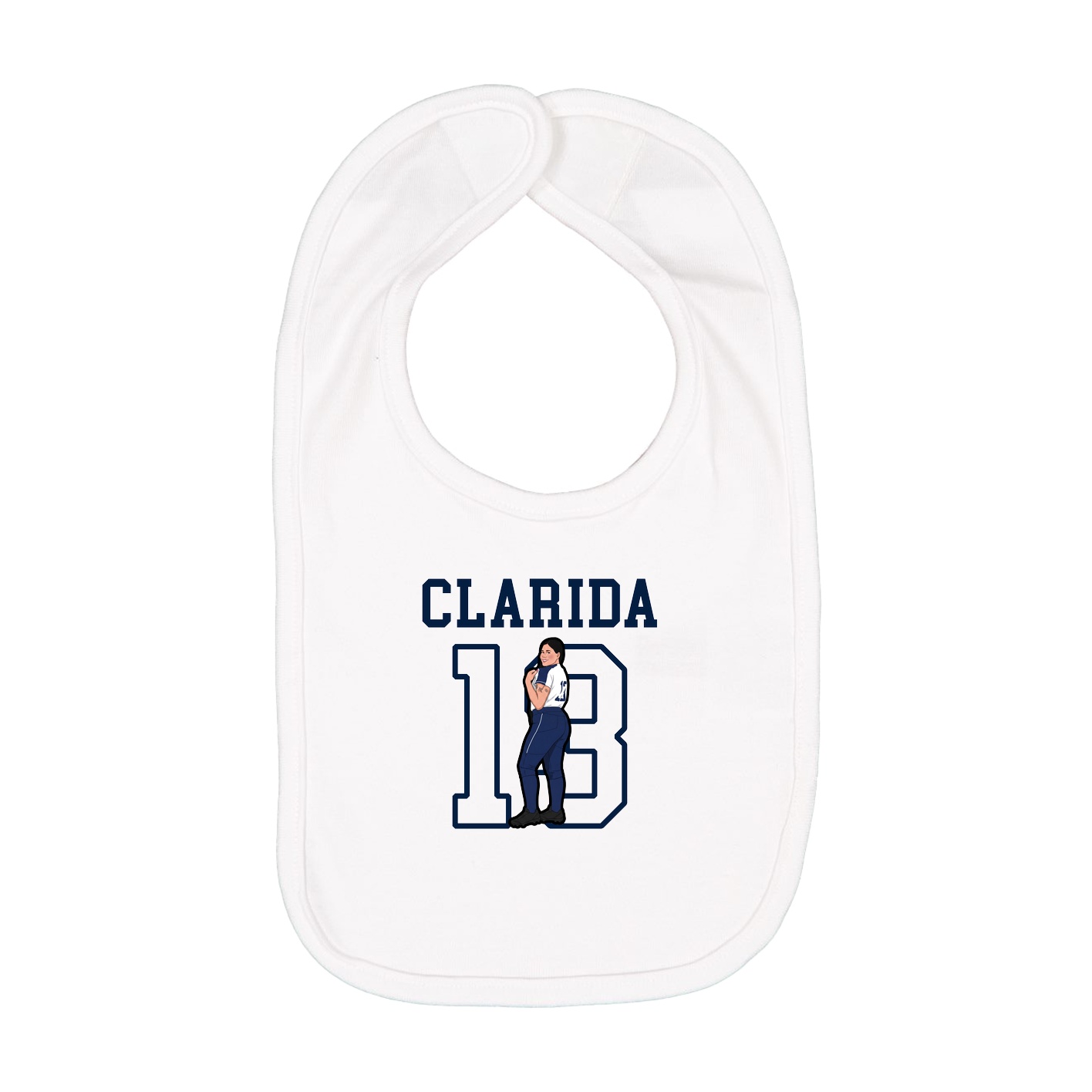 Infant Bib — Shirsey in White
