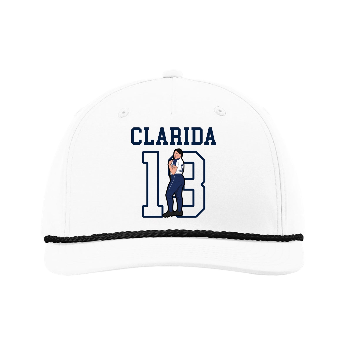 Five-Panel Classic Rope Cap — Shirsey in White