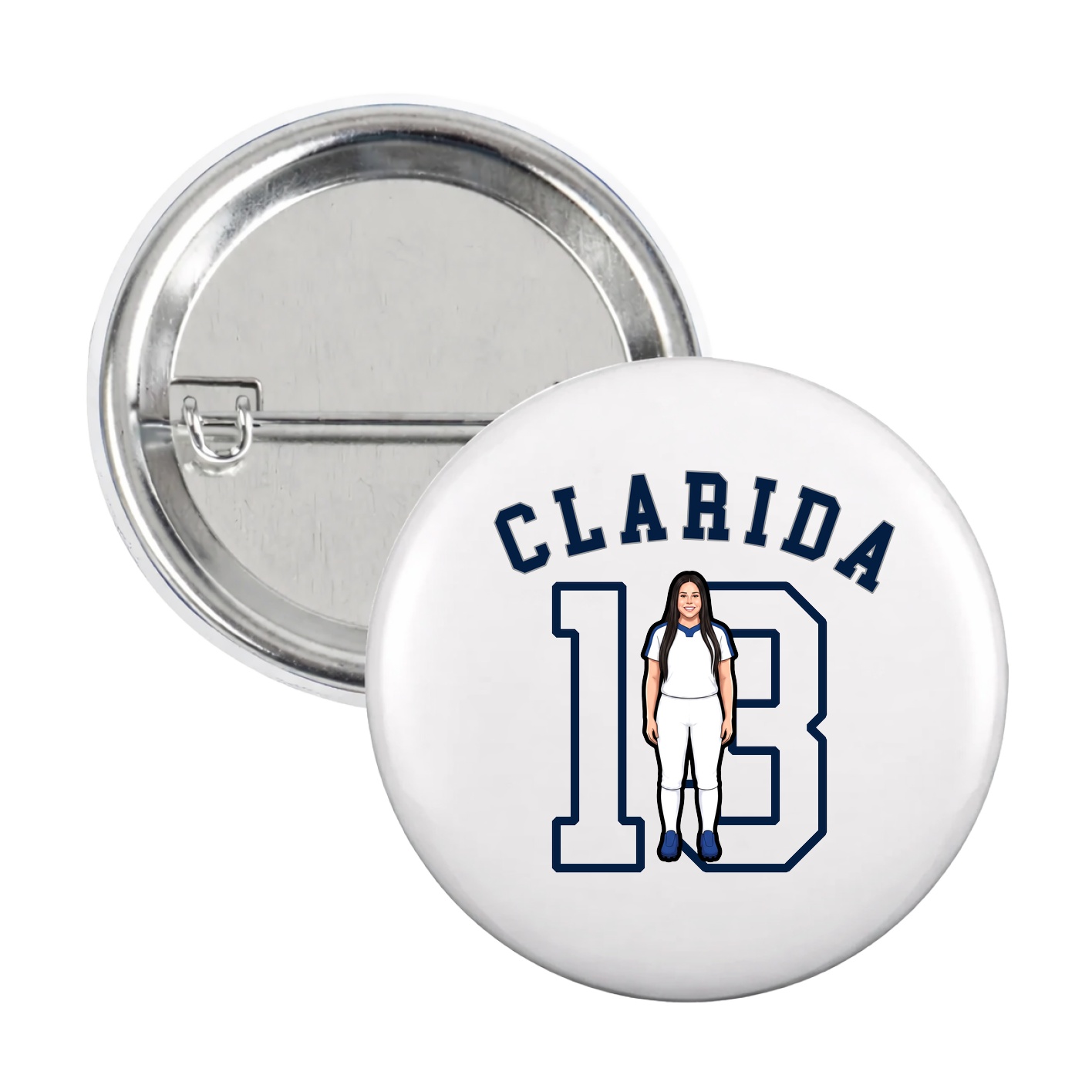 Game Day Button — Shirsey Arch in White