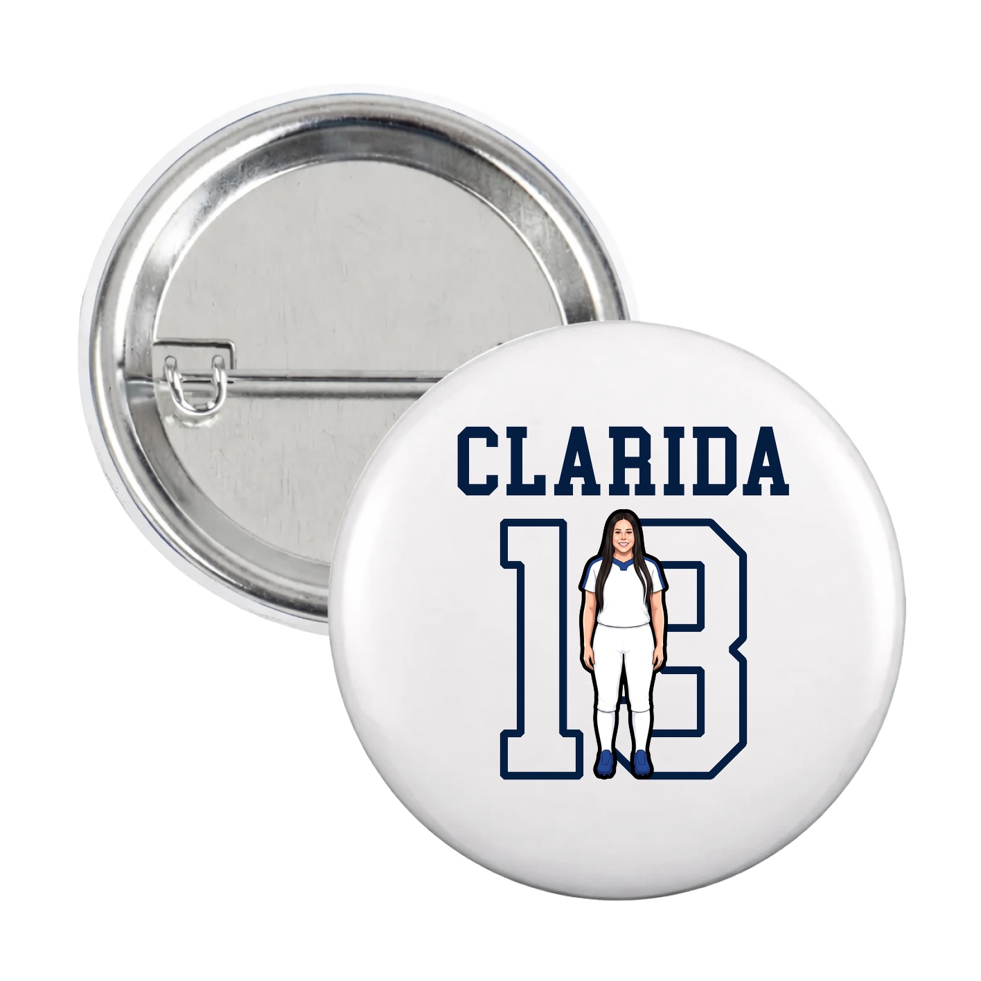 Game Day Button — Shirsey in White