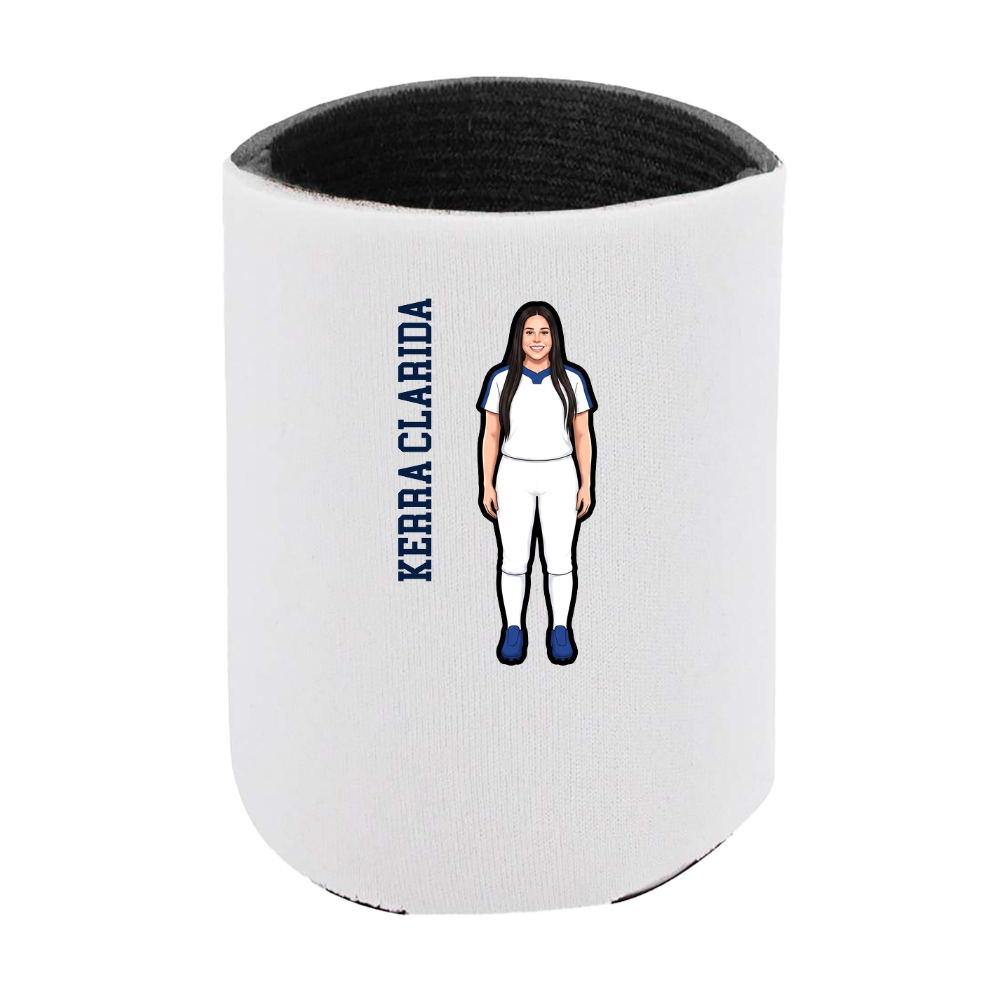 Can Holder — Name Vertical in White
