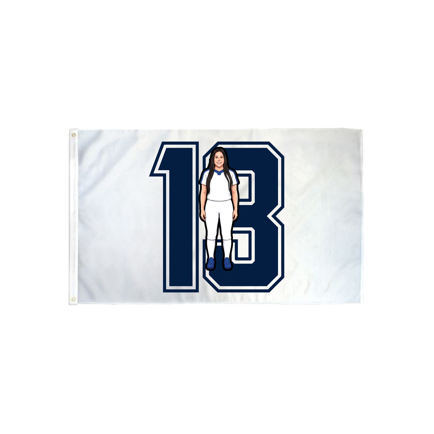 3x5 Flag — Number in Classic