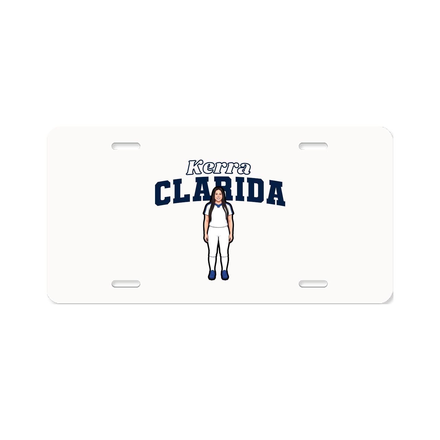 License Plate — Name Arch in Classic