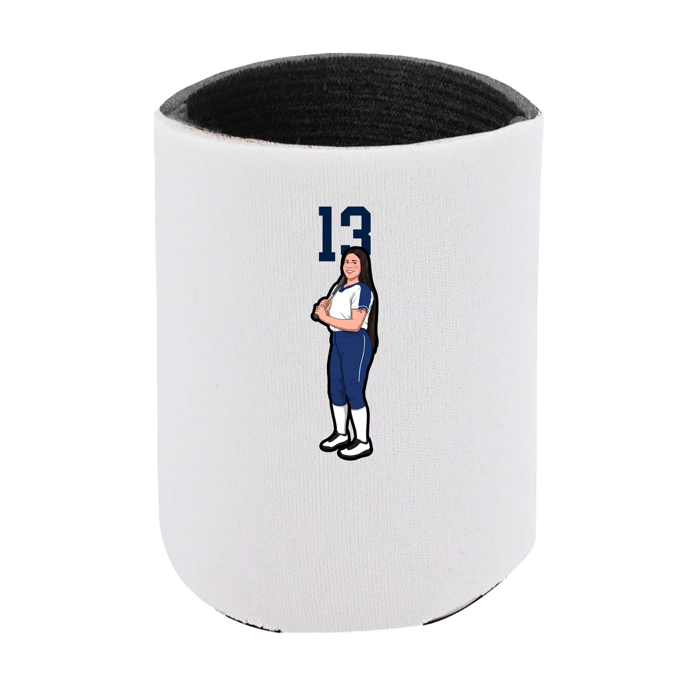 Can Holder — Number Top in White